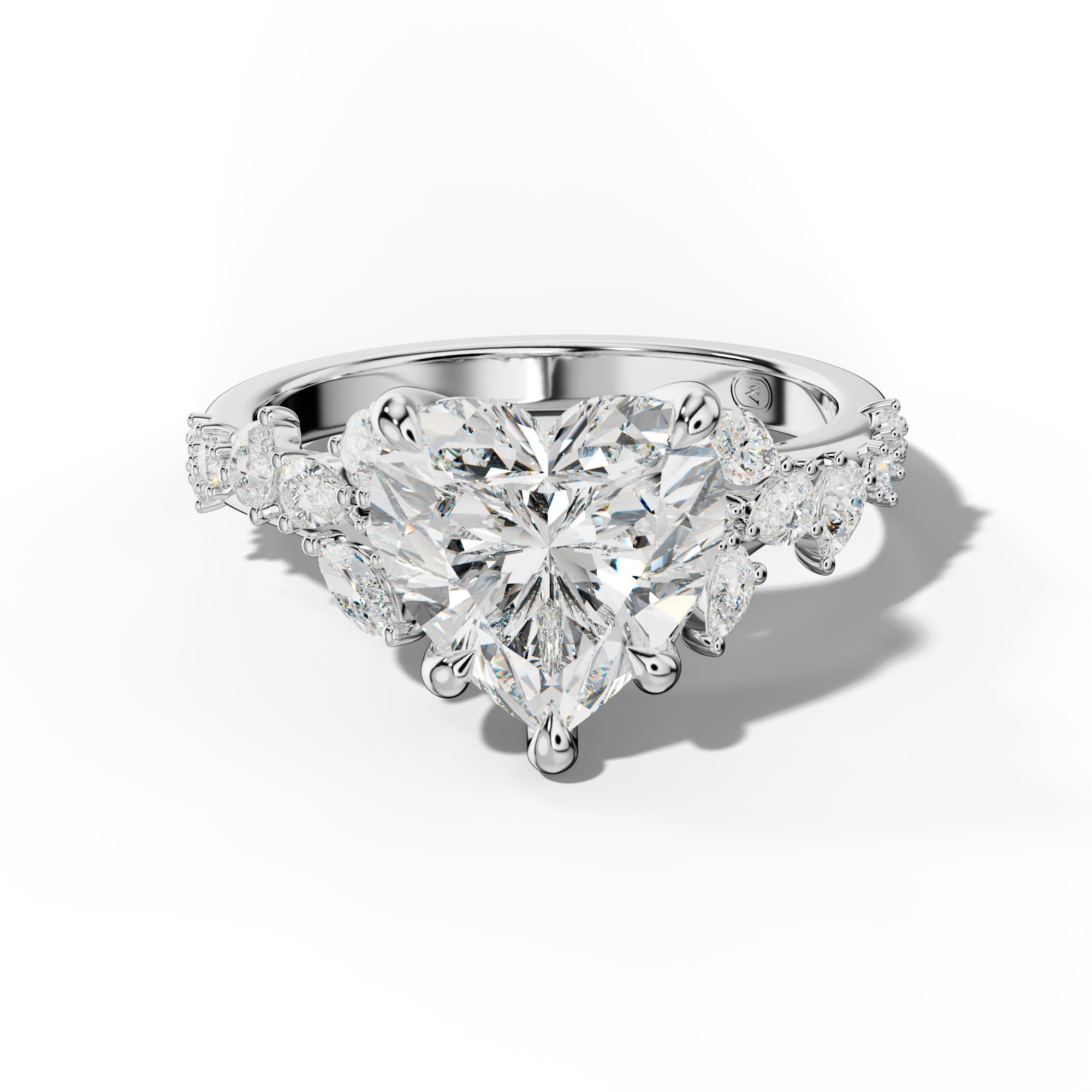 Maggie Heart Diamond Engagement Ring