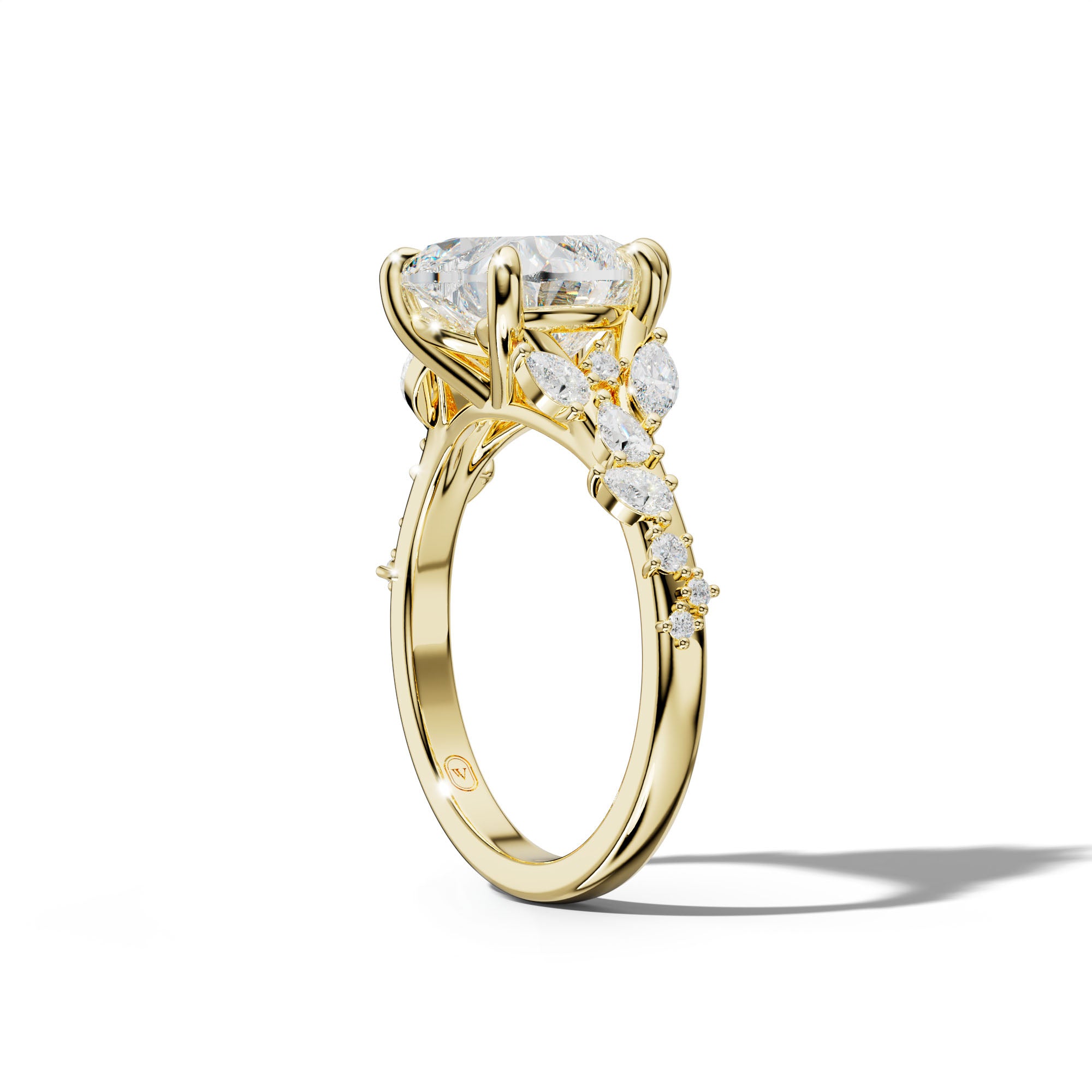 Maggie Heart Diamond Engagement Ring