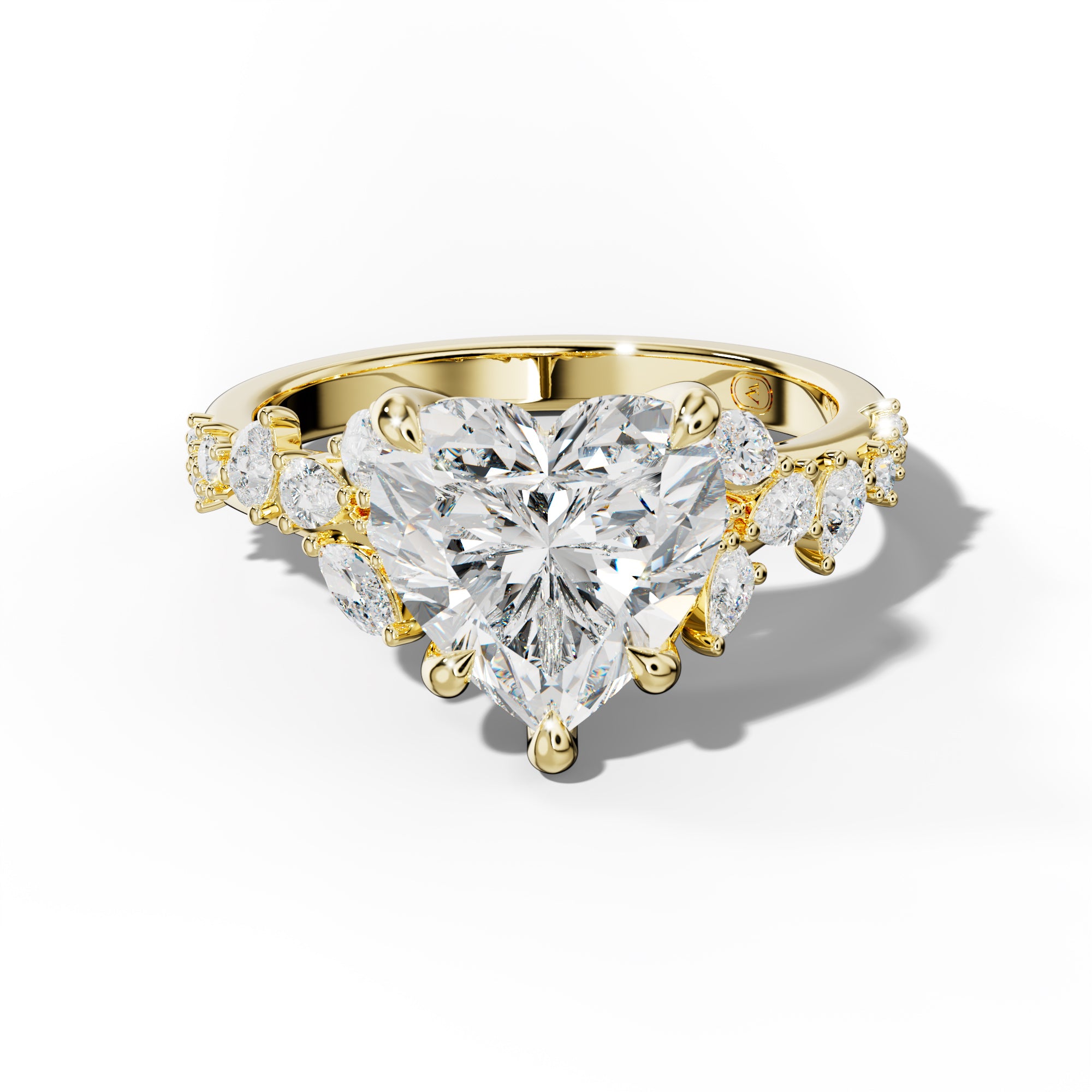 Maggie Heart Diamond Engagement Ring
