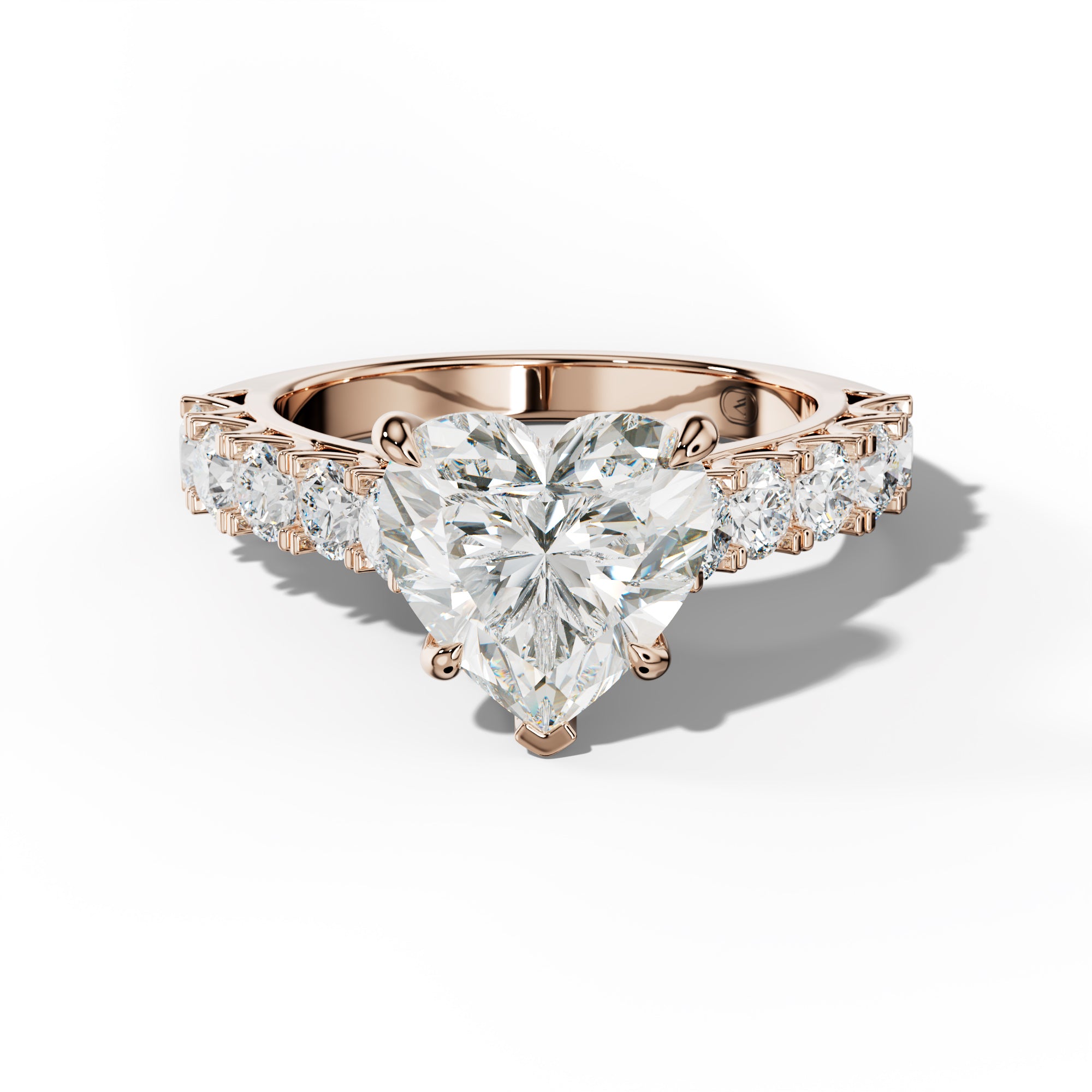 Jenna Heart Diamond Engagement Ring