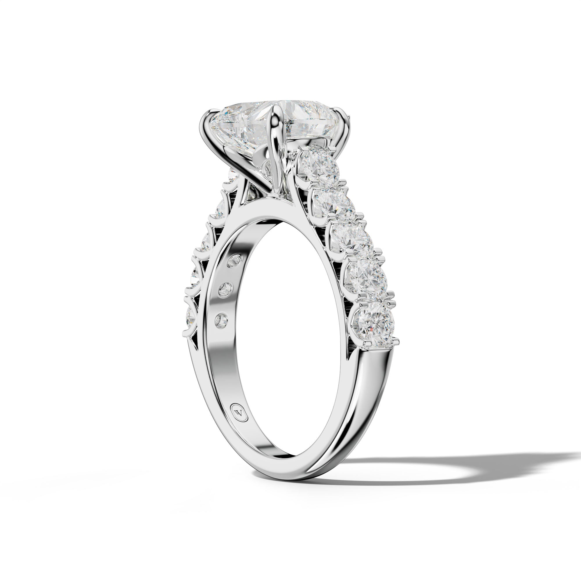 Jenna Heart Diamond Engagement Ring