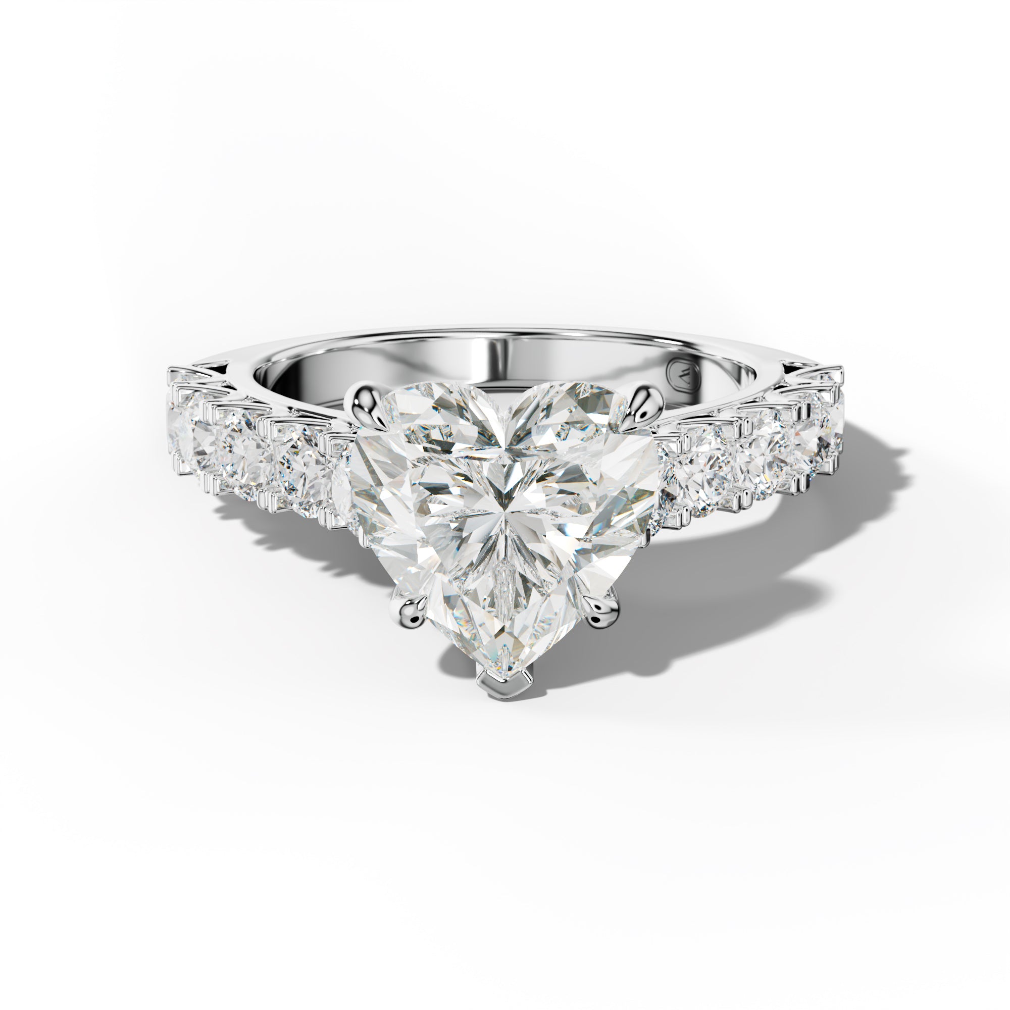 Jenna Heart Diamond Engagement Ring