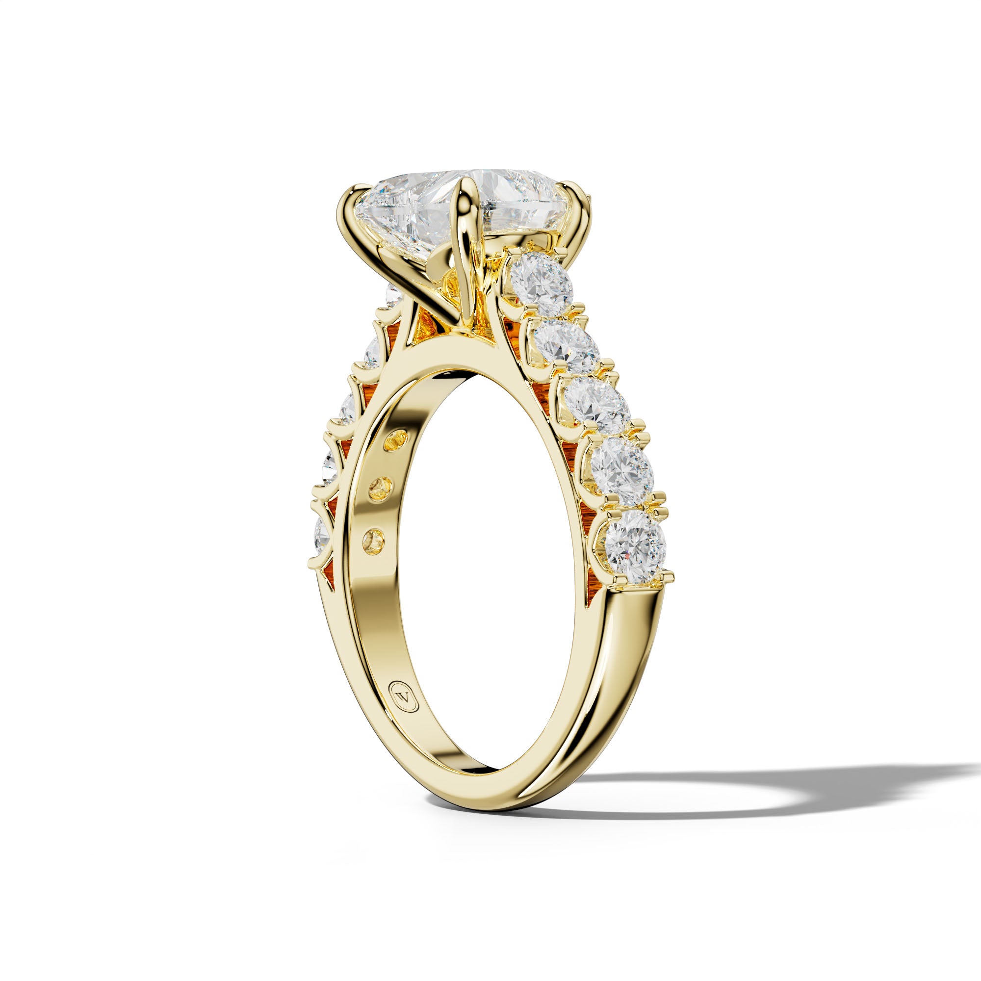 Jenna Heart Diamond Engagement Ring