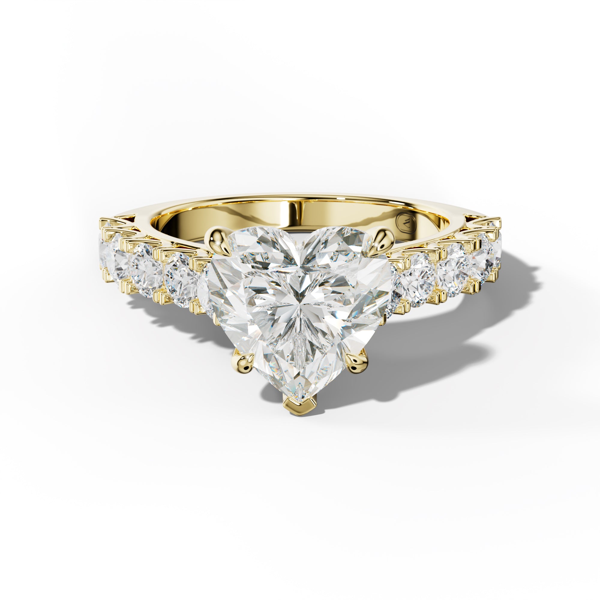 Jenna Heart Diamond Engagement Ring