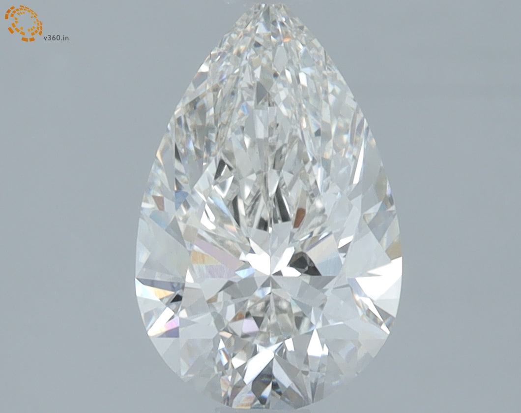 1.50 Carat G-VVS2 Pear Lab Diamond