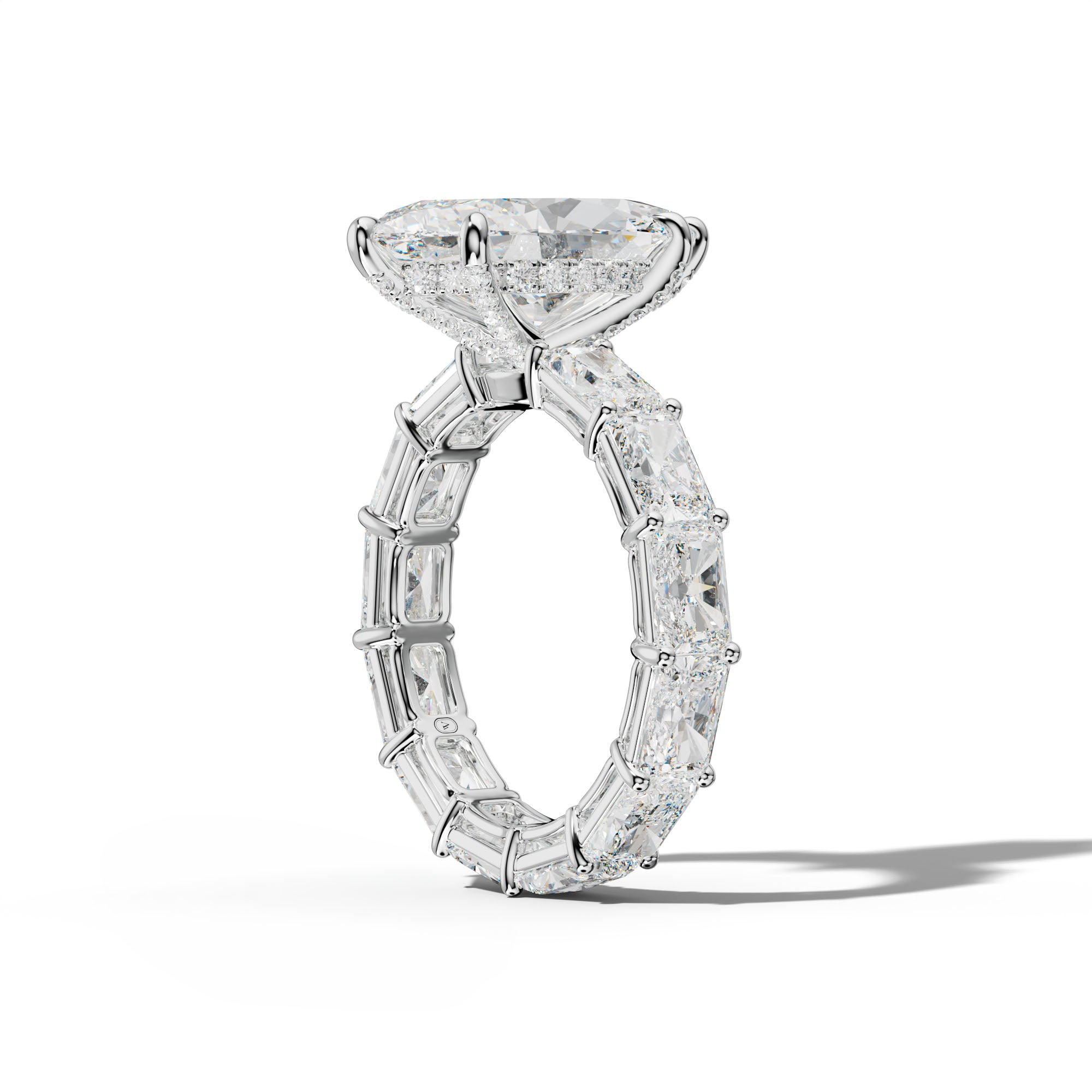 Mavis Marquise Diamond Engagement Ring With East West Radiant Side Stones