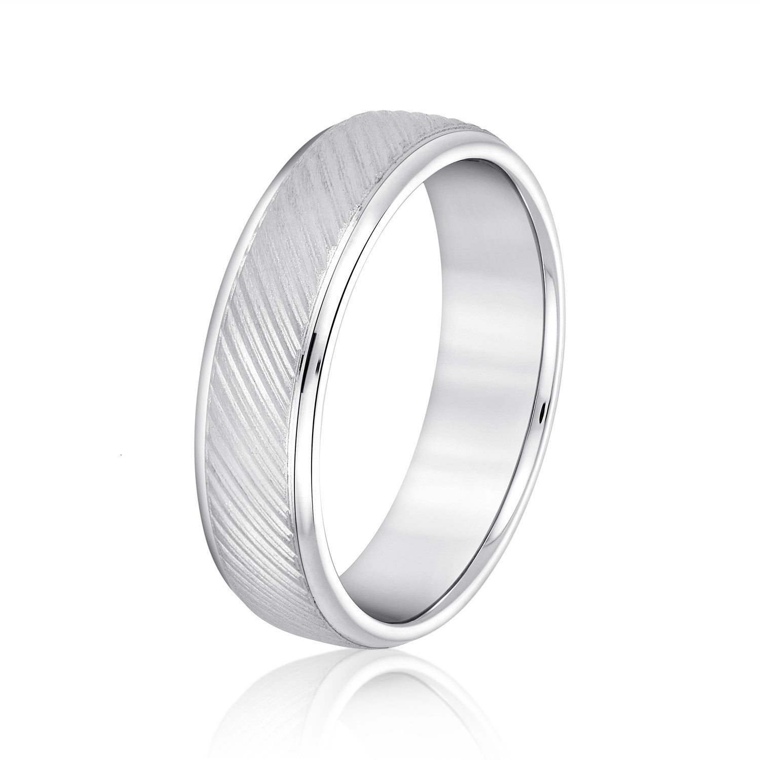 Men’s Diagonal Lines Pleasant Elegance Band-VIRABYANI