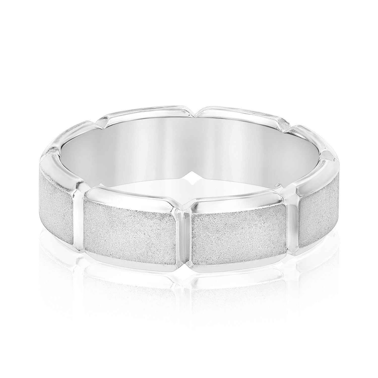 Men's Carved Design Segment Band-VIRABYANI