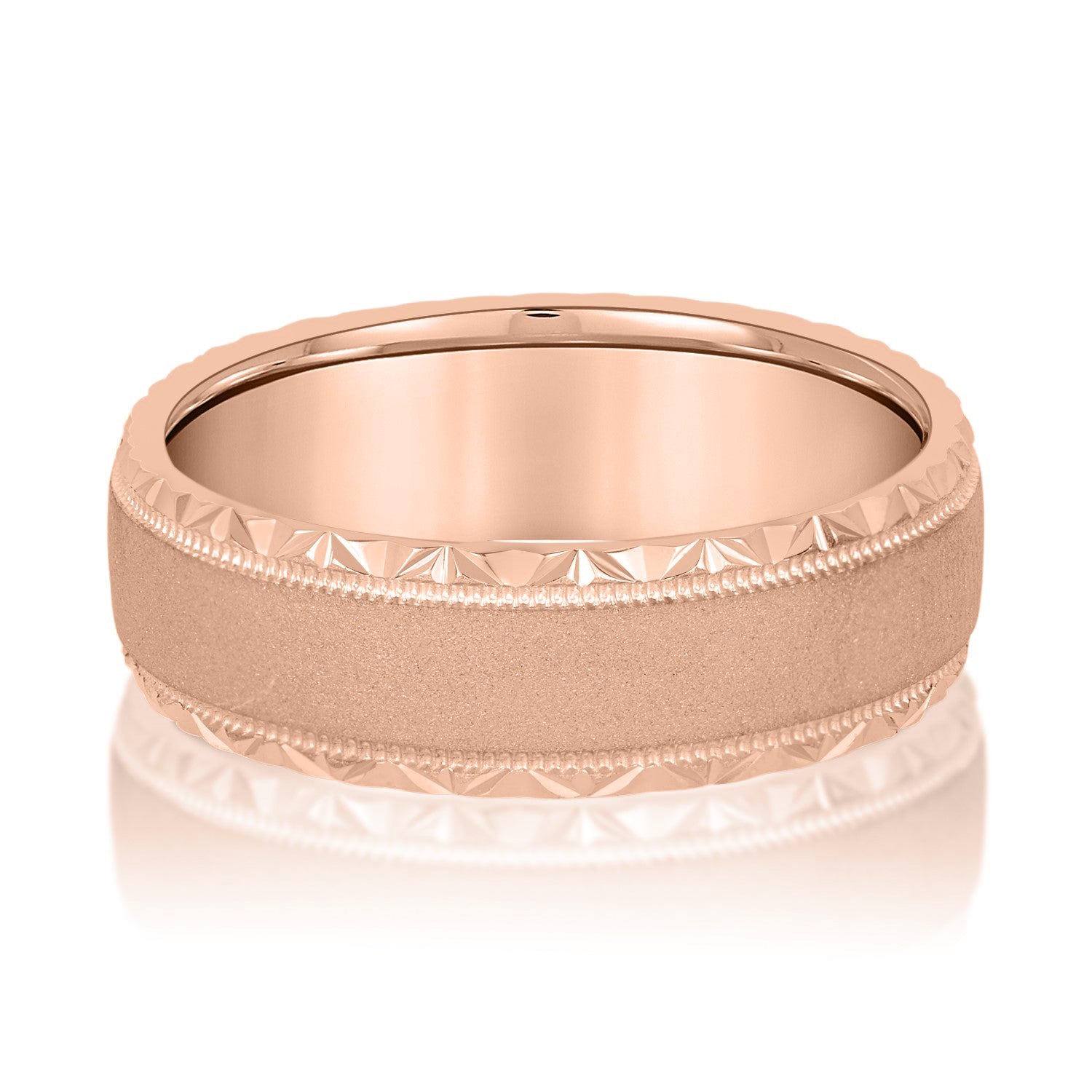 Men's Hammered Edge Band-VIRABYANI