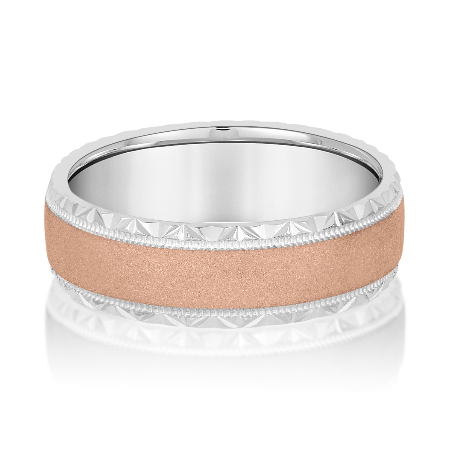 Men's Hammered Edge Band-VIRABYANI