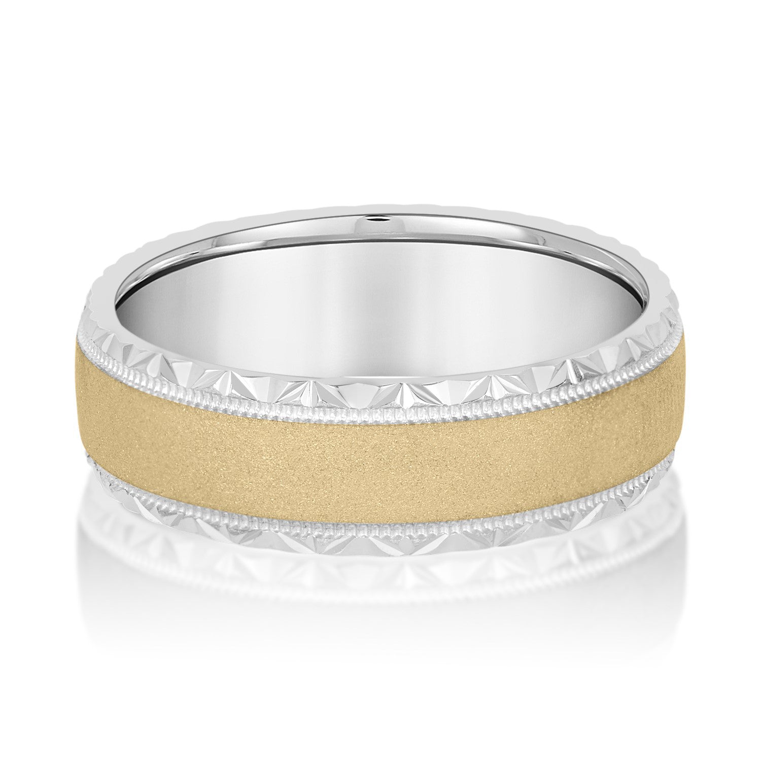 Men's Hammered Edge Band-VIRABYANI