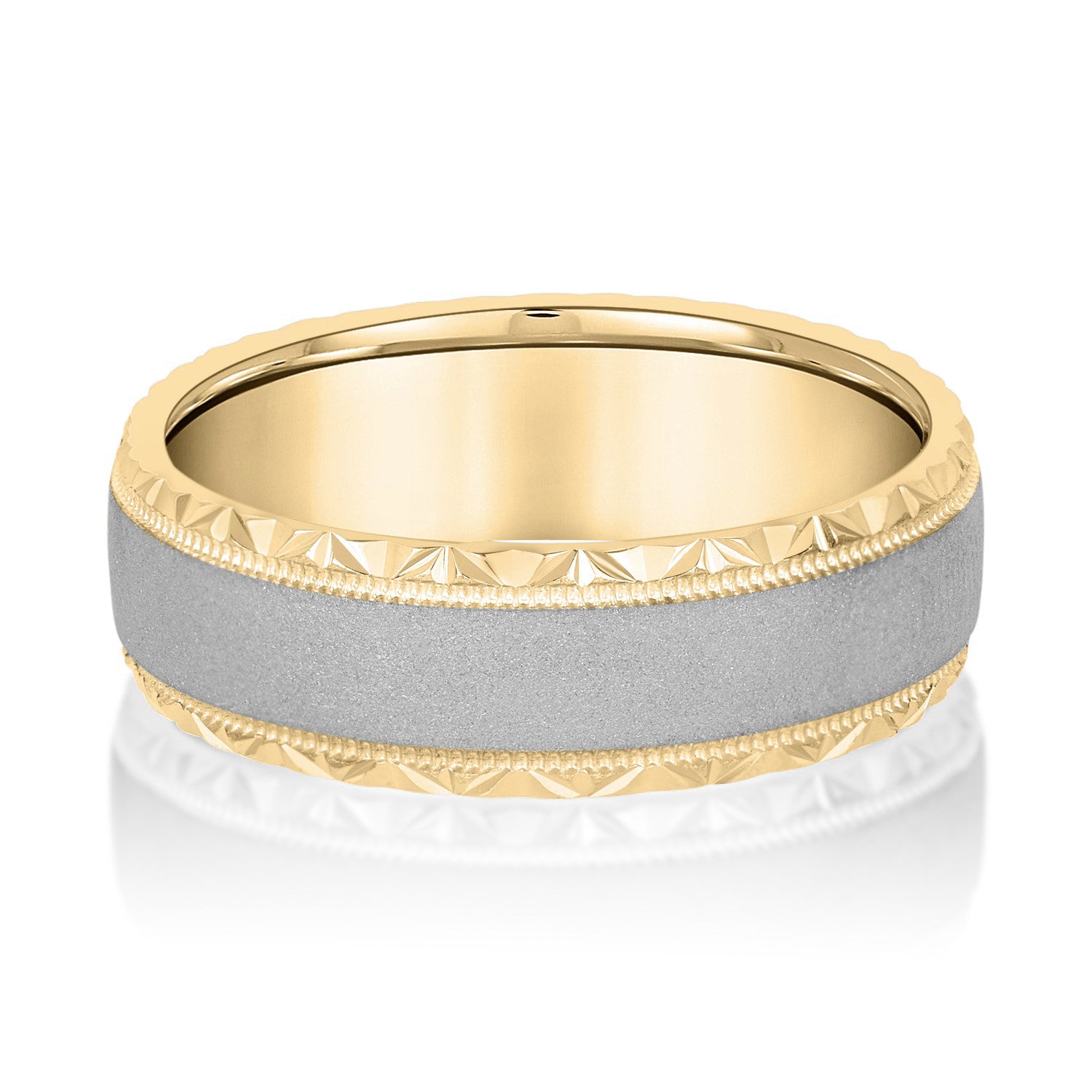Men's Hammered Edge Band-VIRABYANI