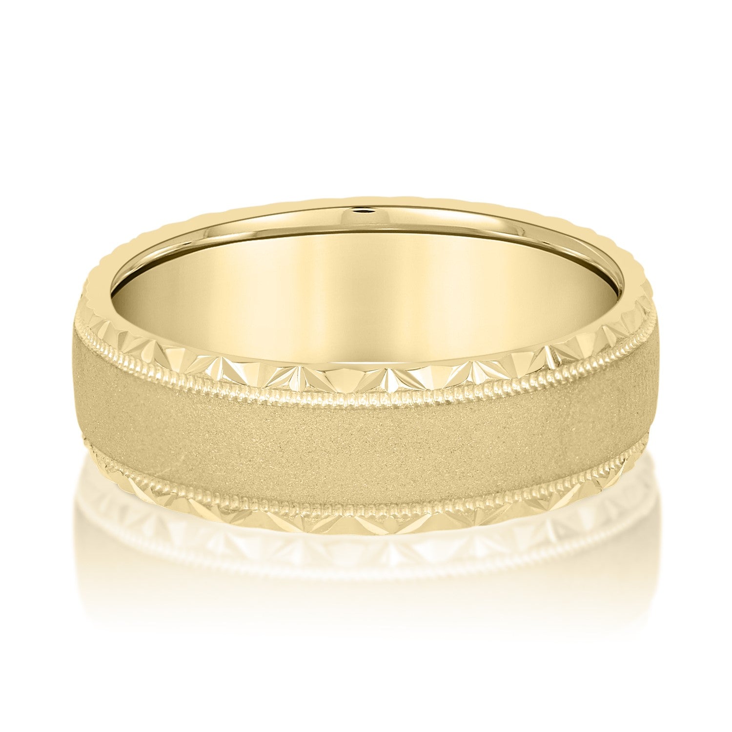 Men's Hammered Edge Band-VIRABYANI