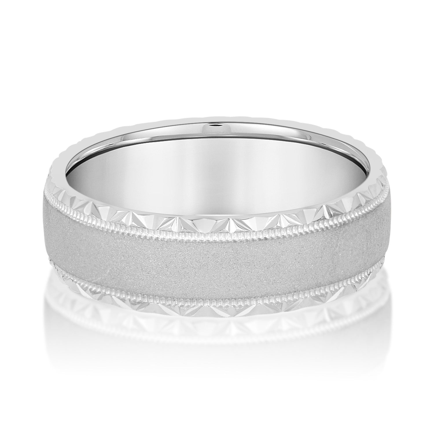 Men's Hammered Edge Band-VIRABYANI