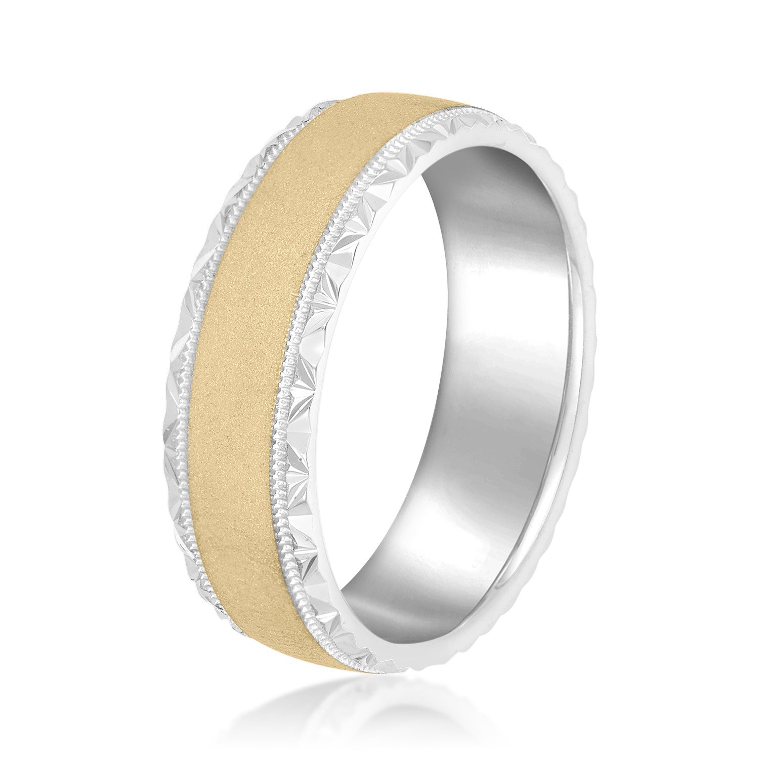 Men's Hammered Edge Band-VIRABYANI