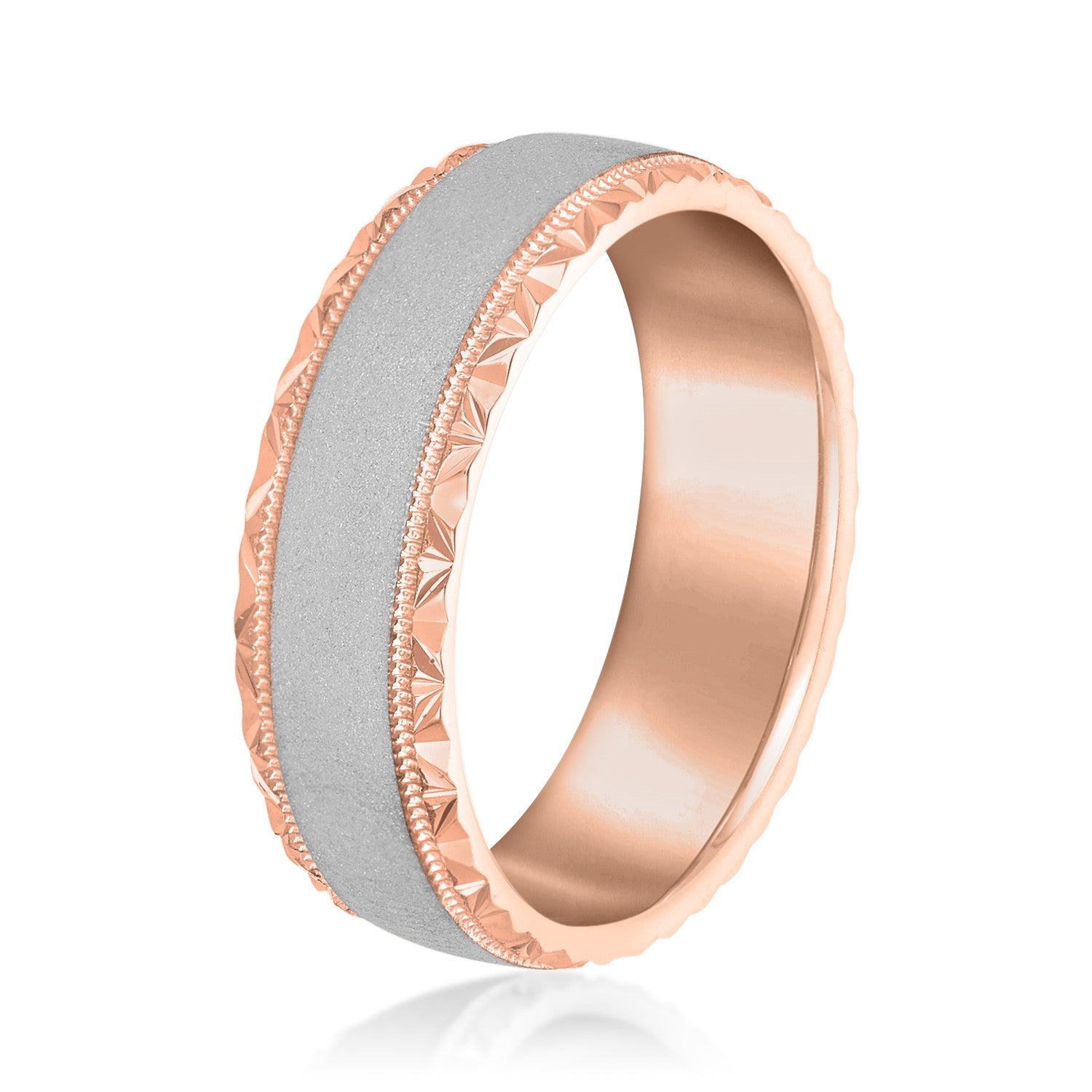 Men's Hammered Edge Band-VIRABYANI