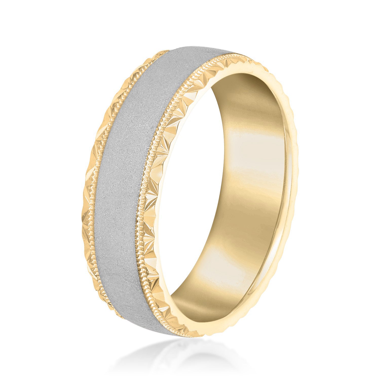 Men's Hammered Edge Band-VIRABYANI