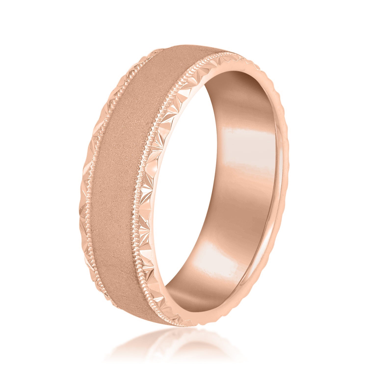 Men's Hammered Edge Band-VIRABYANI