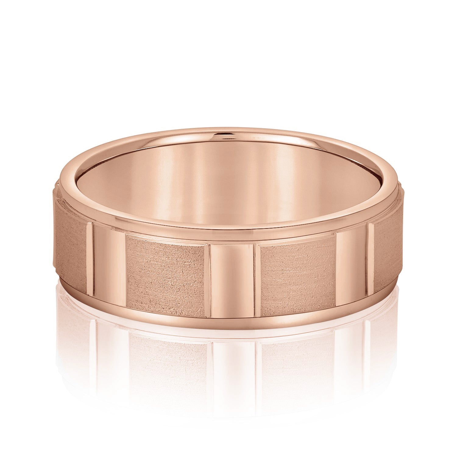 Men's Geometric Design Round Edge Band-VIRABYANI