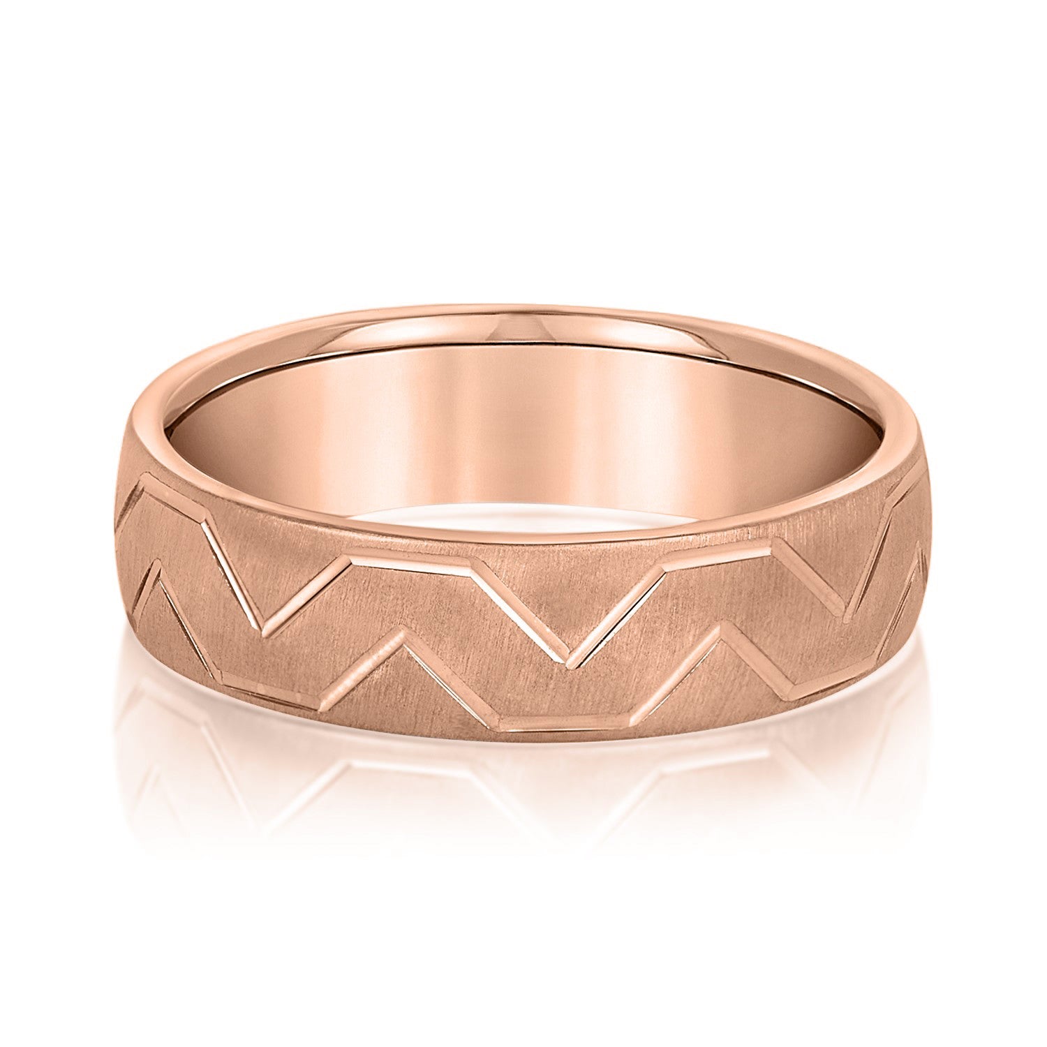 Men's Storm Pattern Wedding Band-VIRABYANI