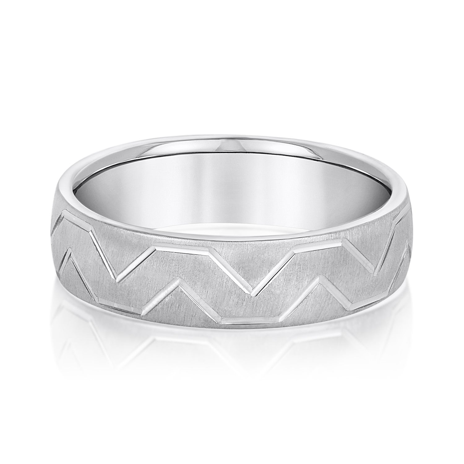 Men's Storm Pattern Wedding Band-VIRABYANI