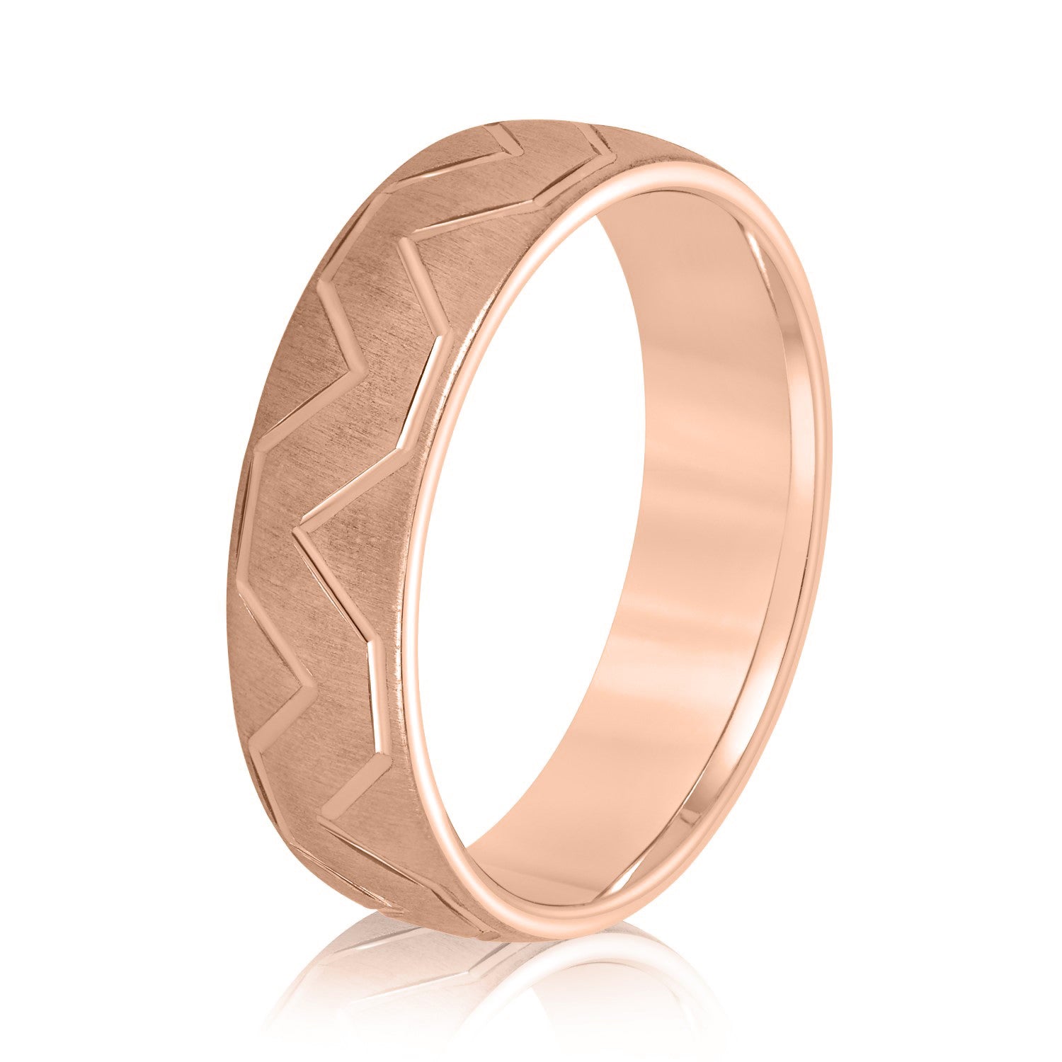 Men's Storm Pattern Wedding Band-VIRABYANI