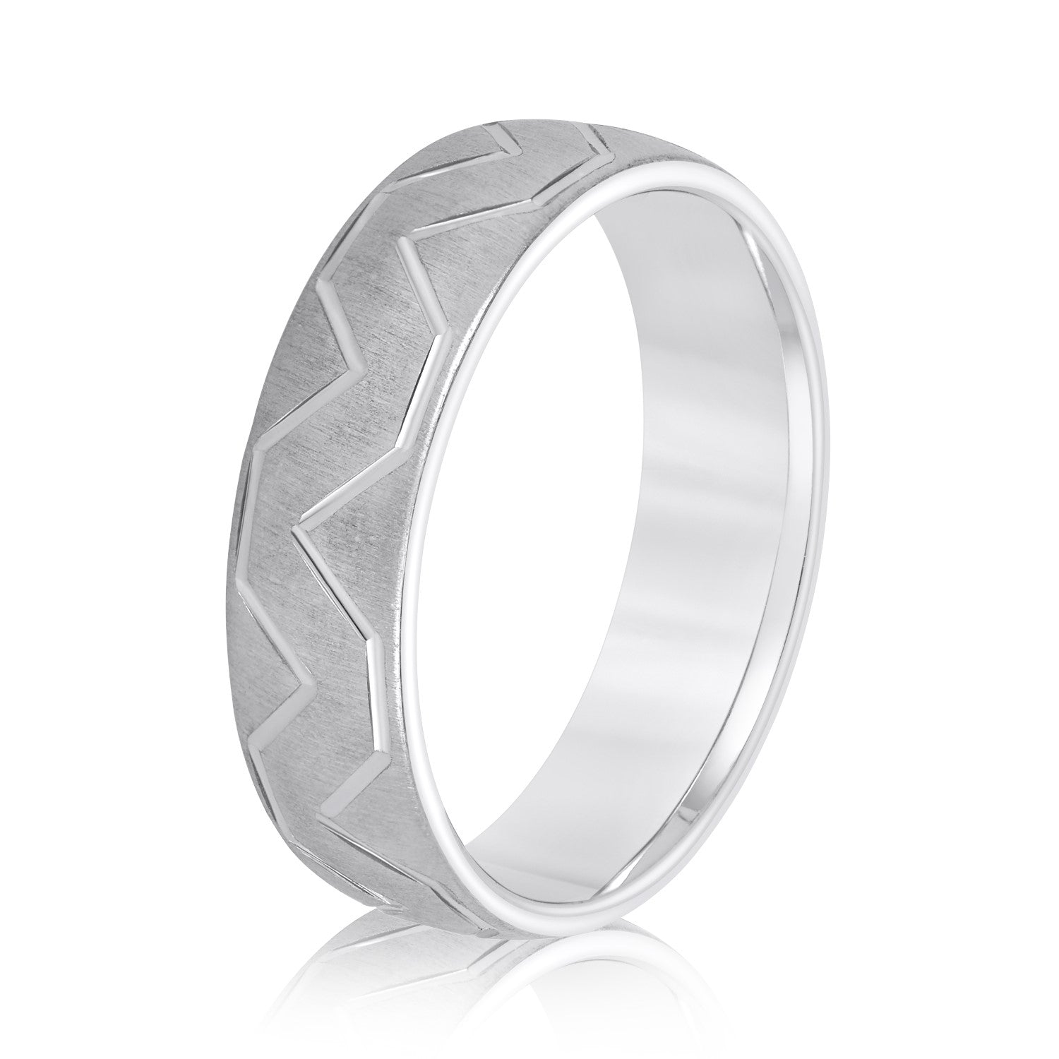 Men's Storm Pattern Wedding Band-VIRABYANI