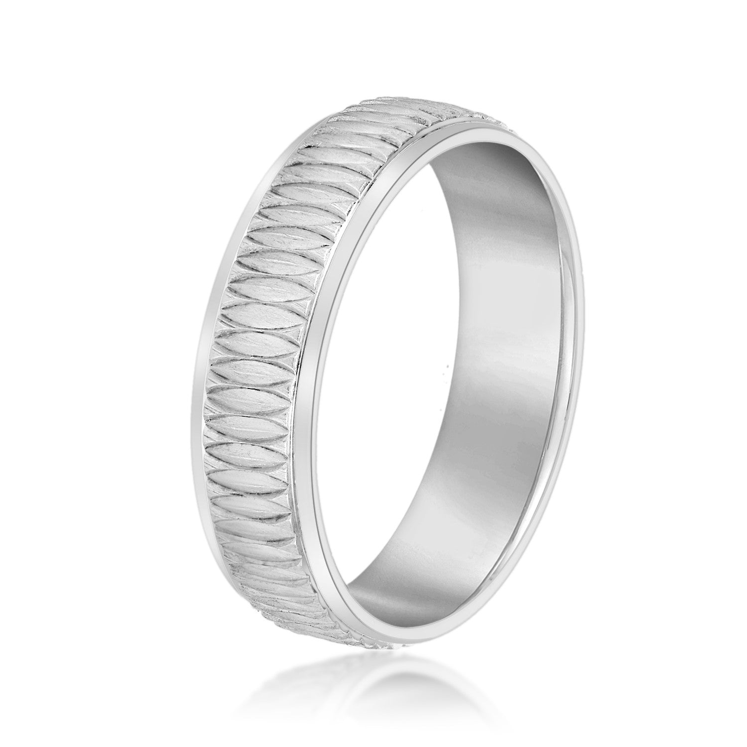 Men's Oval Pattern Design Band-VIRABYANI