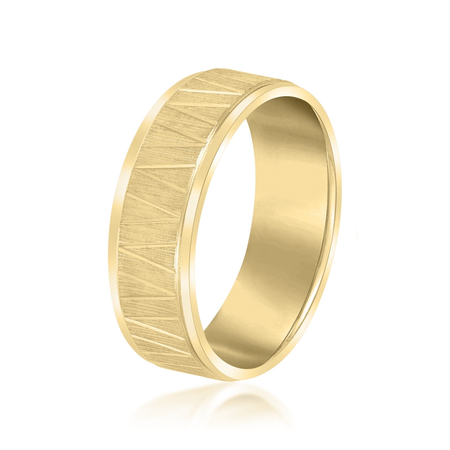 Men's Patterned Minimalist Design Band-VIRABYANI