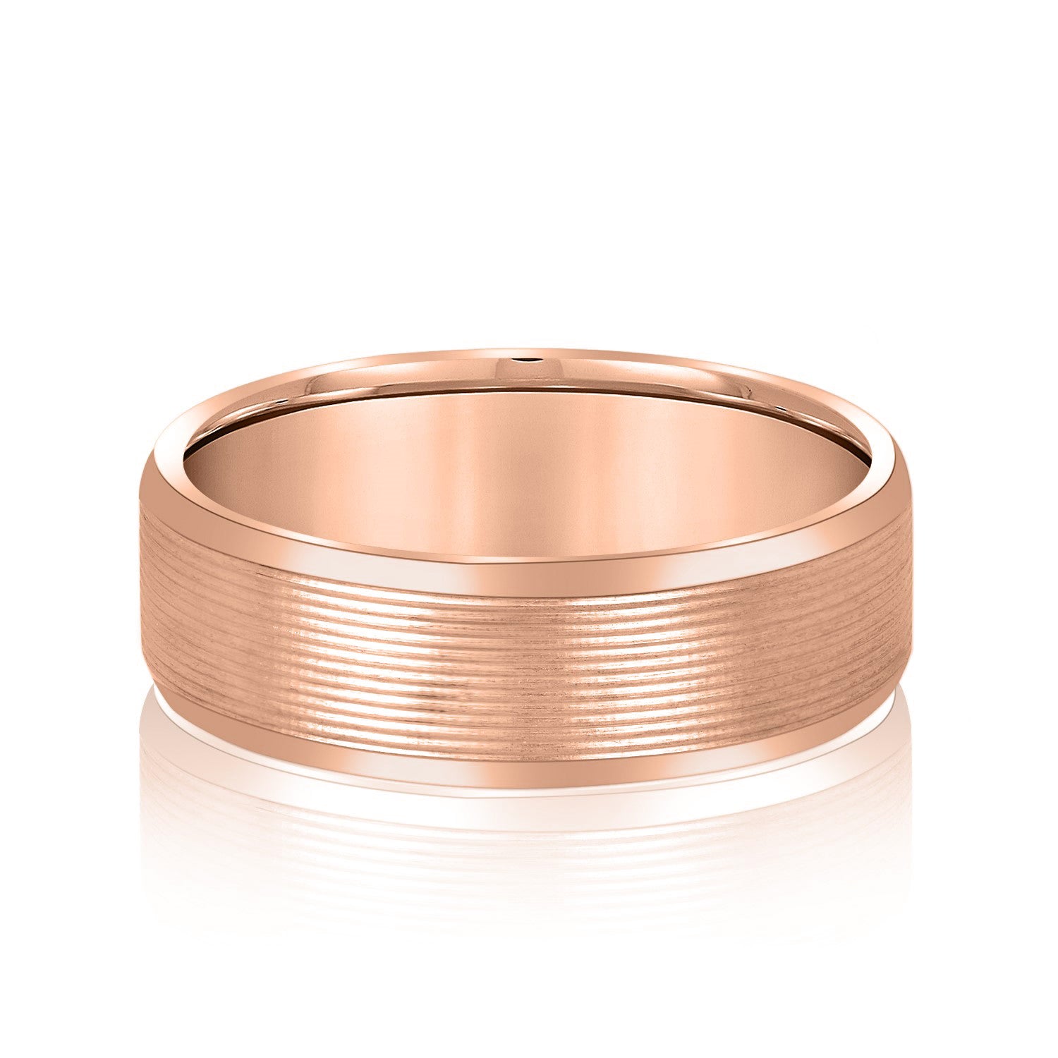 Dynamic Dunes Elegant Men’s Wedding Band-VIRABYANI