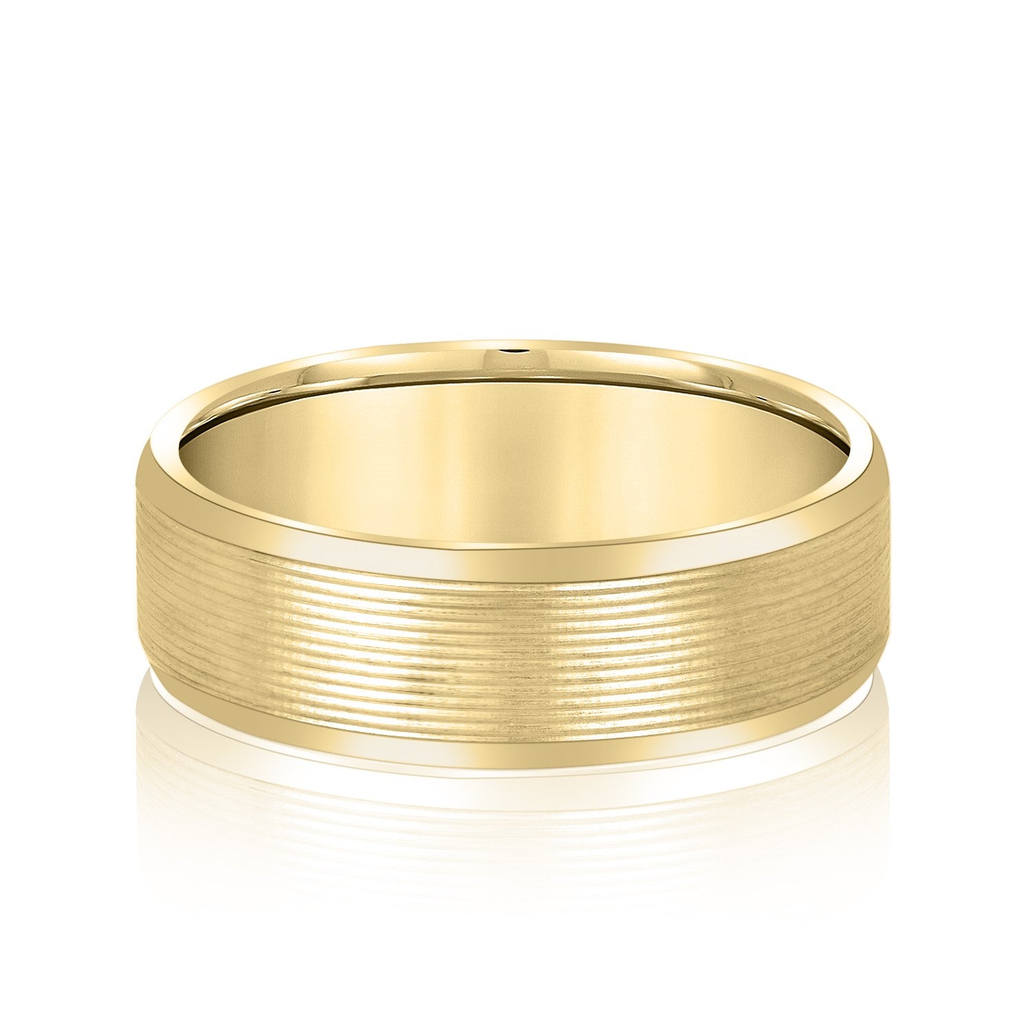 Dynamic Dunes Elegant Men’s Wedding Band-VIRABYANI