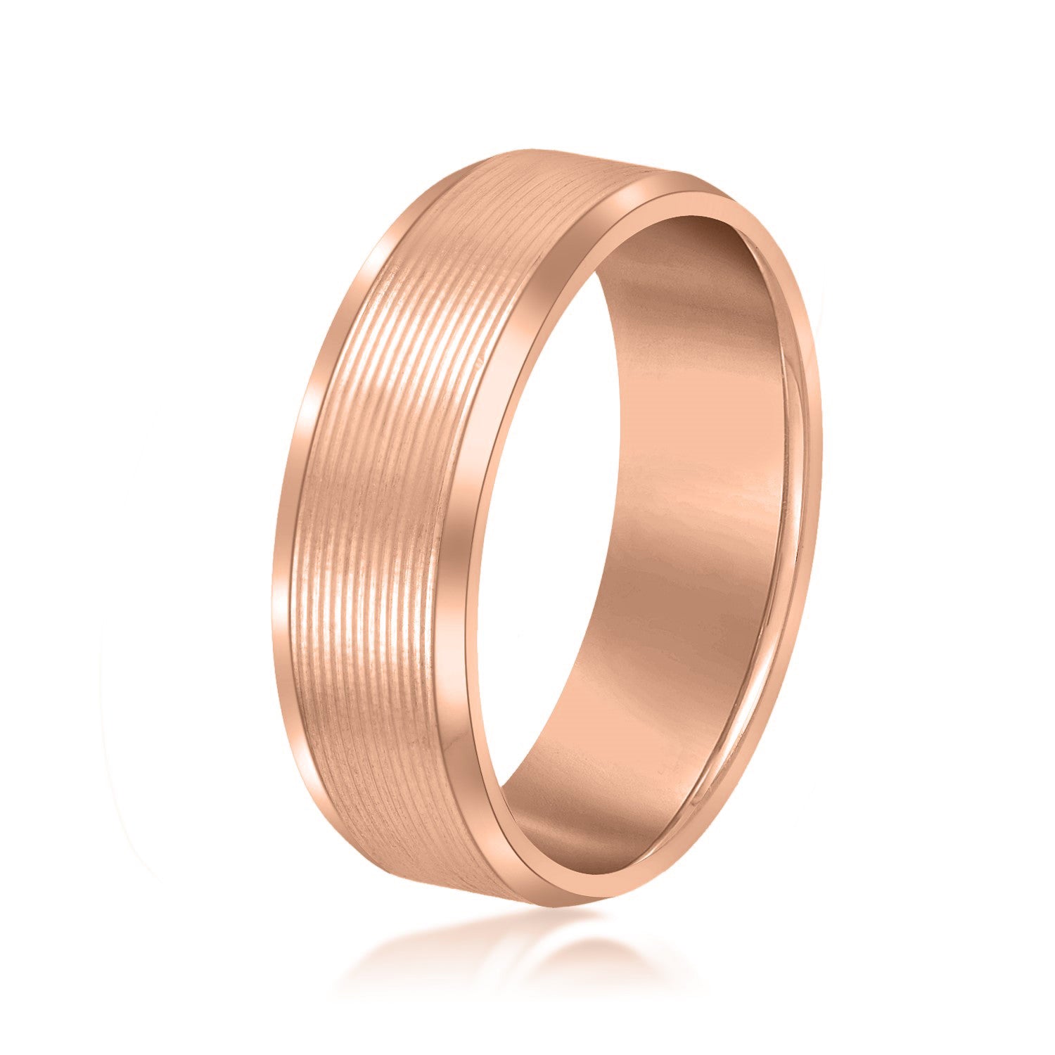 Dynamic Dunes Elegant Men’s Wedding Band-VIRABYANI