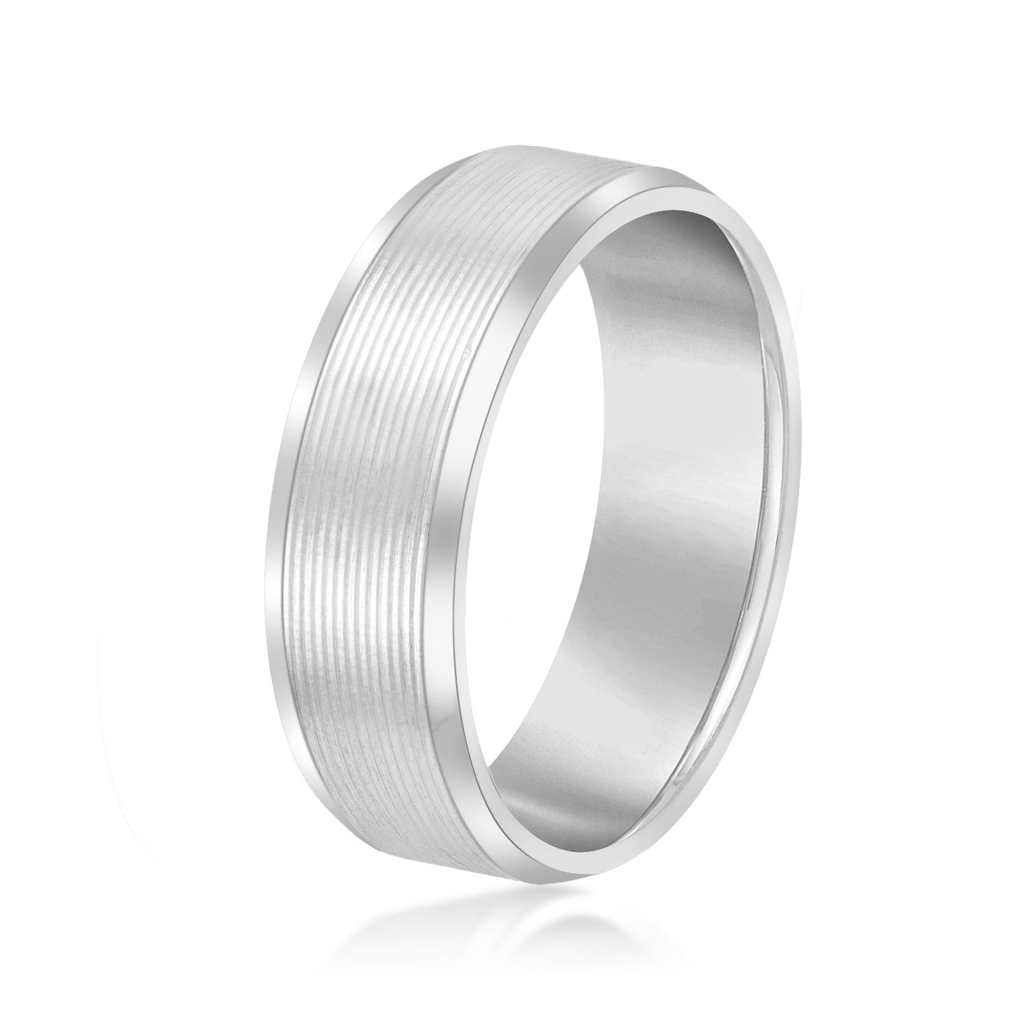 Dynamic Dunes Elegant Men’s Wedding Band-VIRABYANI