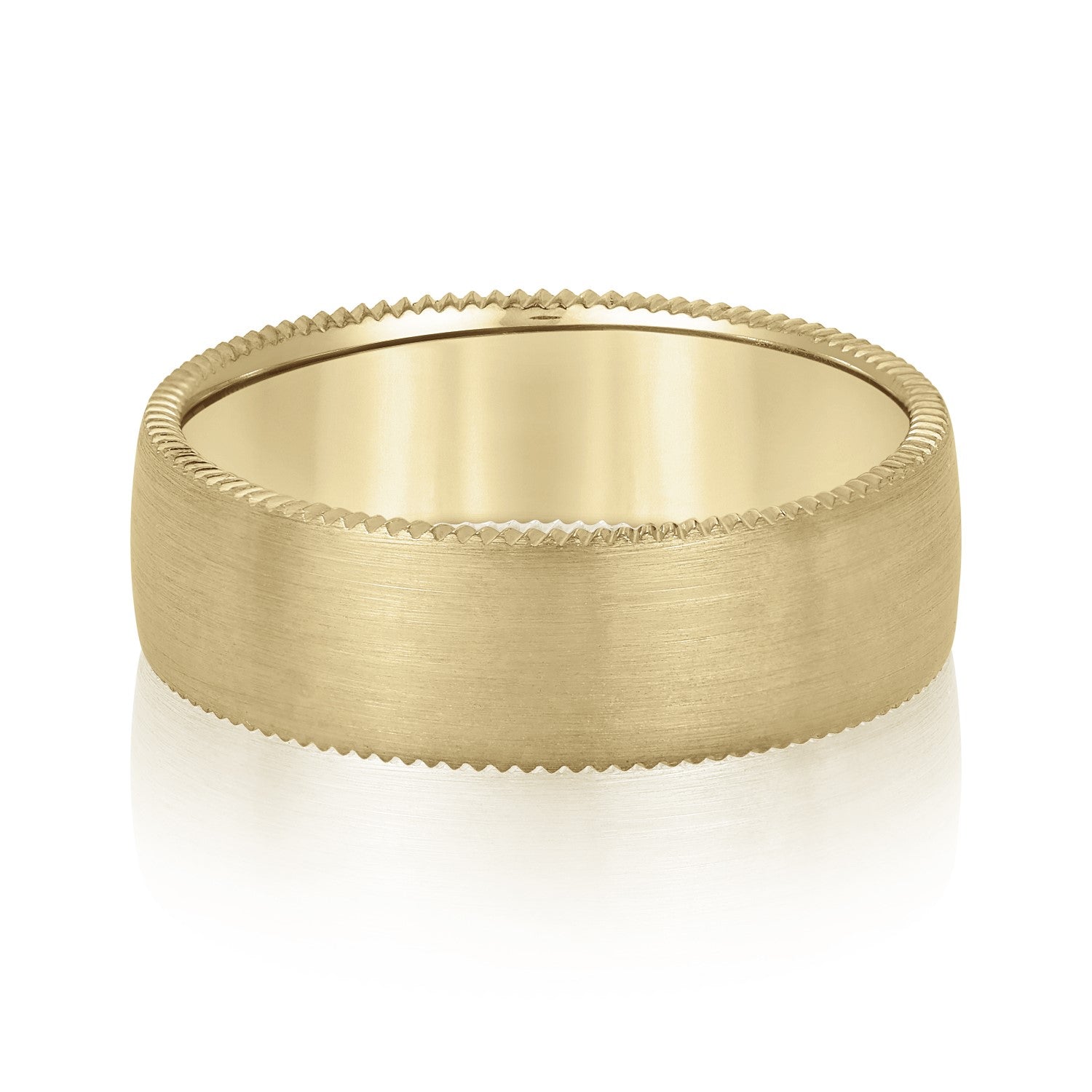 Men's Jagged Edge Wedding Band-VIRABYANI