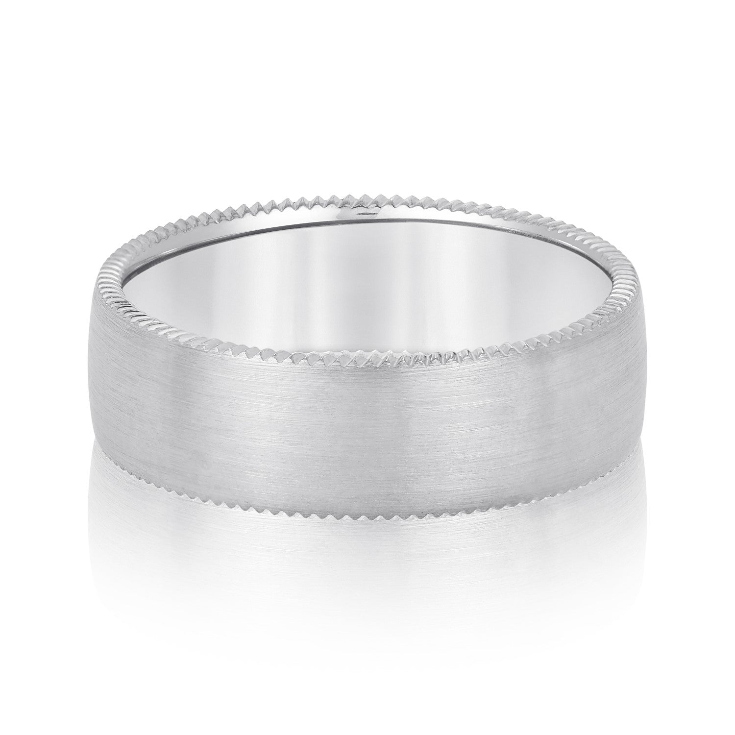 Men's Jagged Edge Wedding Band-VIRABYANI