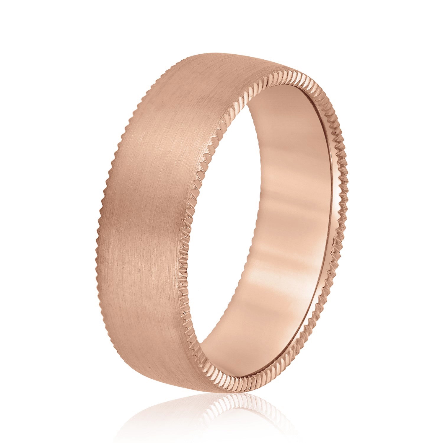 Men's Jagged Edge Wedding Band-VIRABYANI