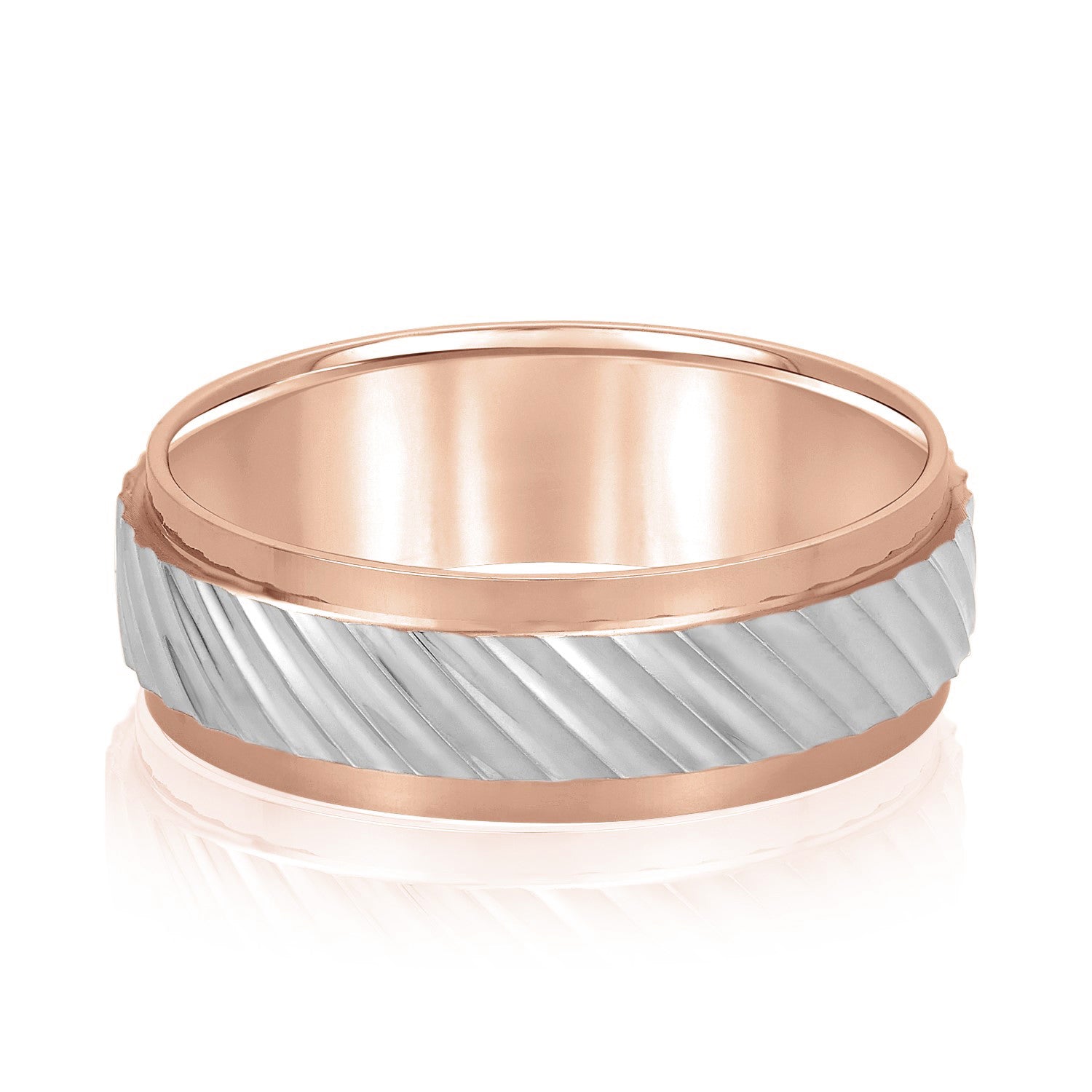 Slanting Lines Pattern Men's Band-VIRABYANI