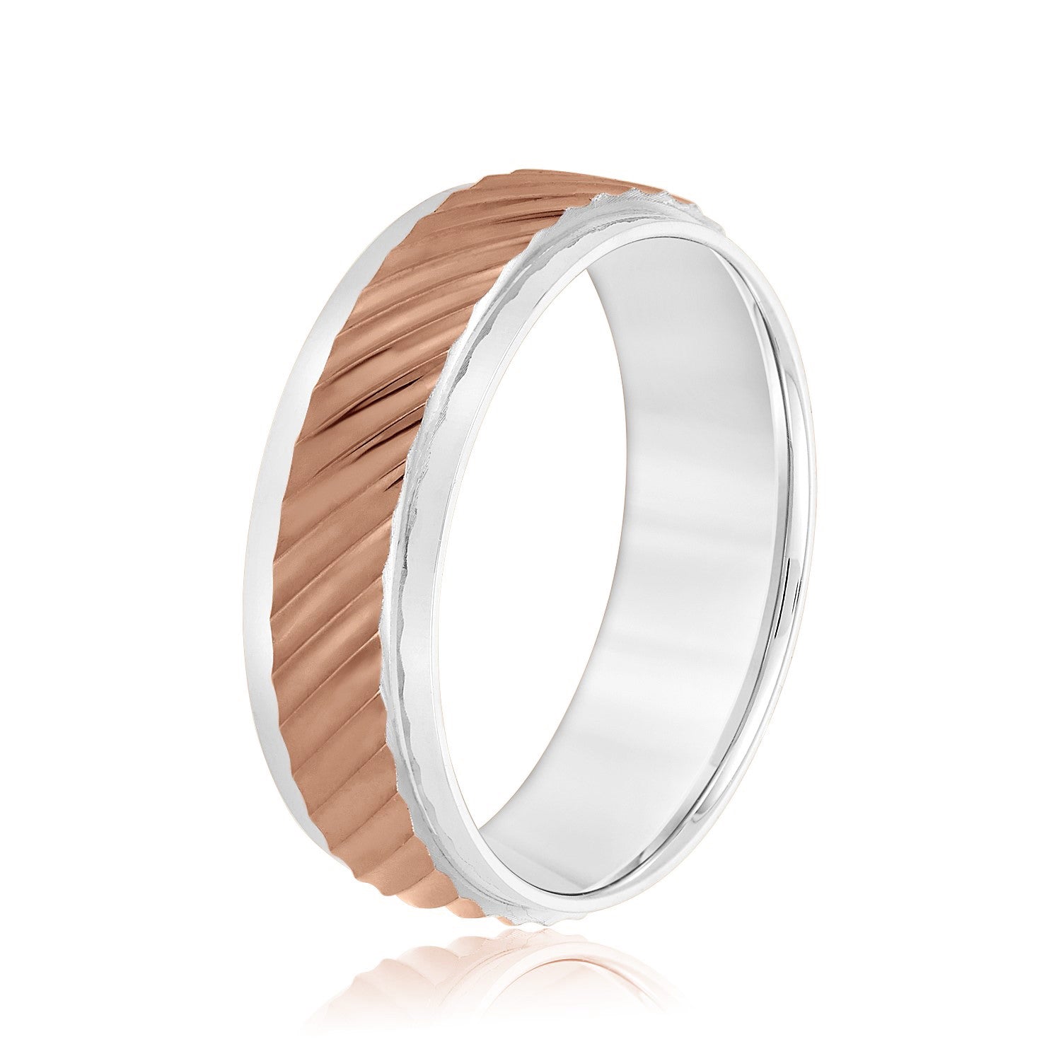 Slanting Lines Pattern Men's Band-VIRABYANI