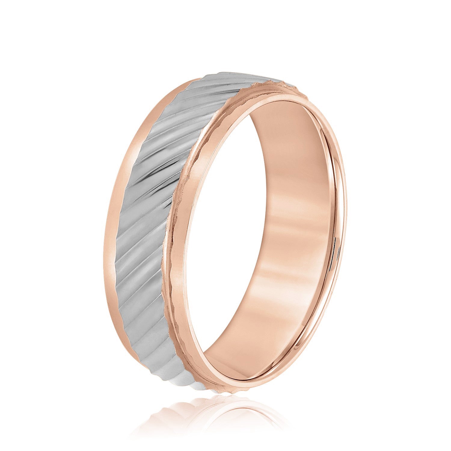 Slanting Lines Pattern Men's Band-VIRABYANI