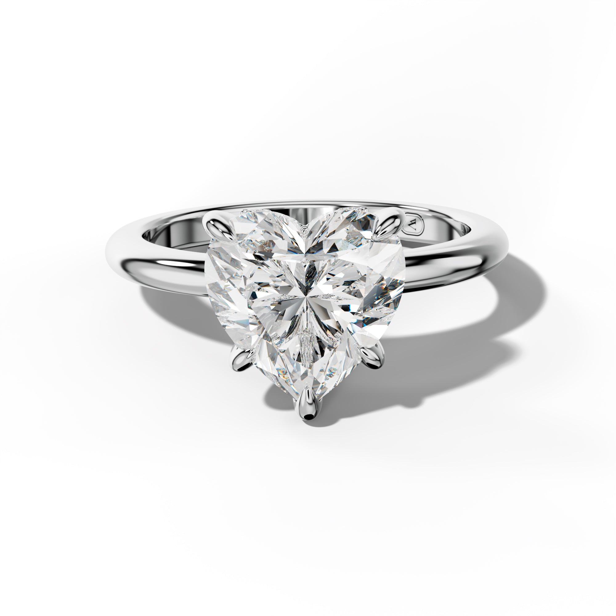 Natalie Heart Diamond Engagement Ring