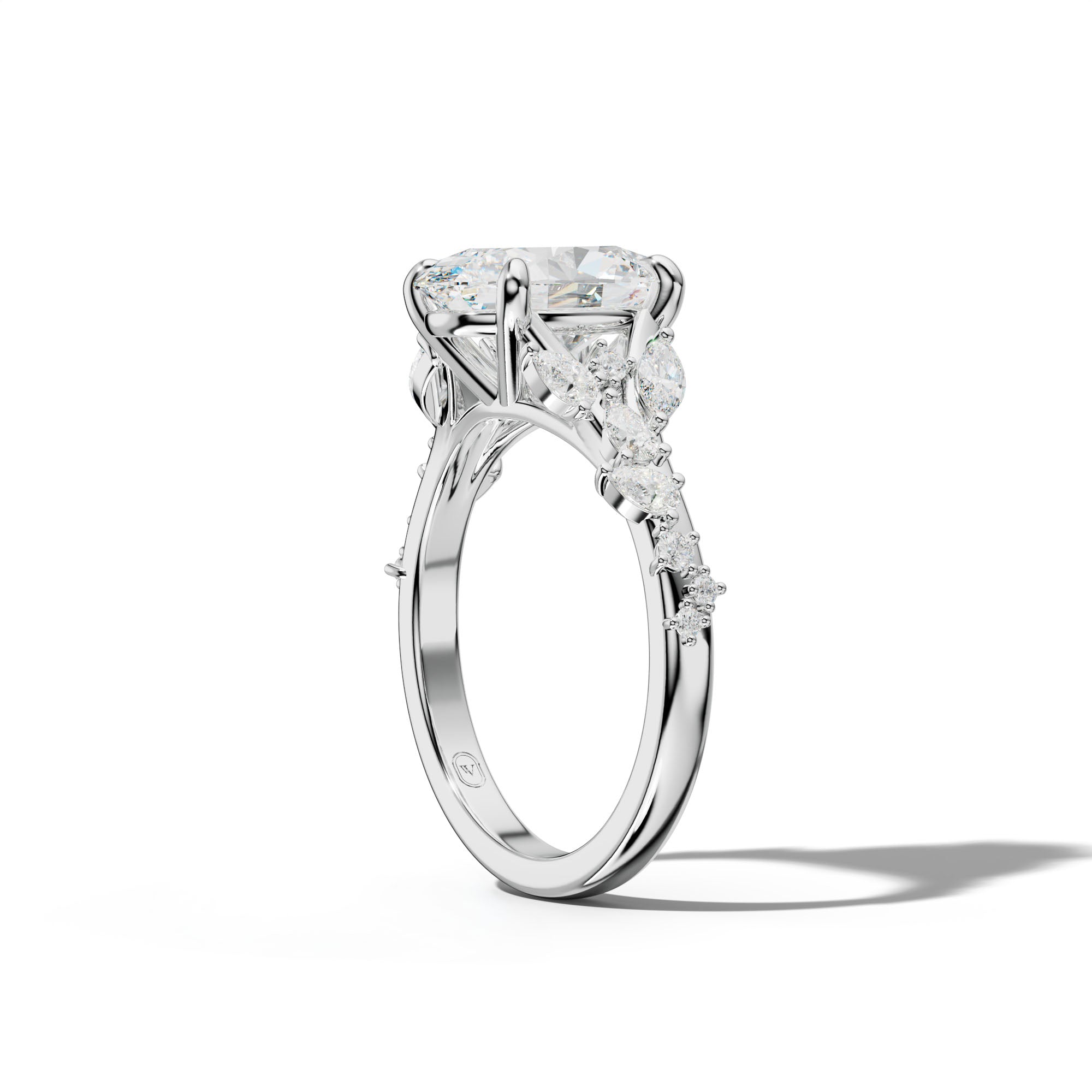 Maggie Oval Diamond Engagement Ring