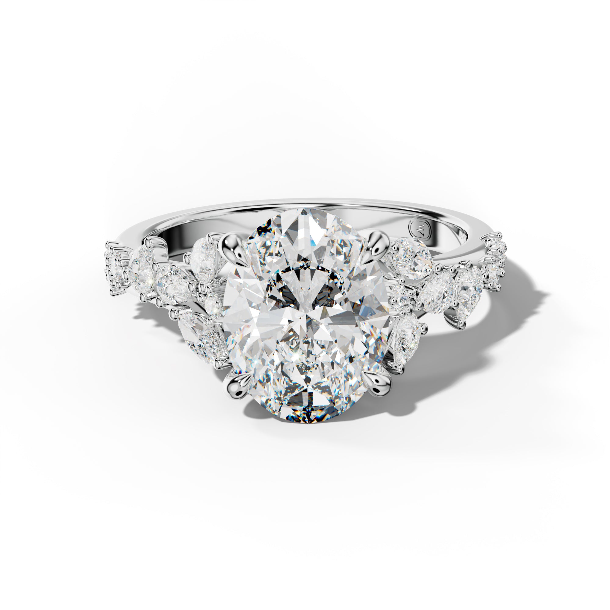 Maggie Oval Diamond Engagement Ring