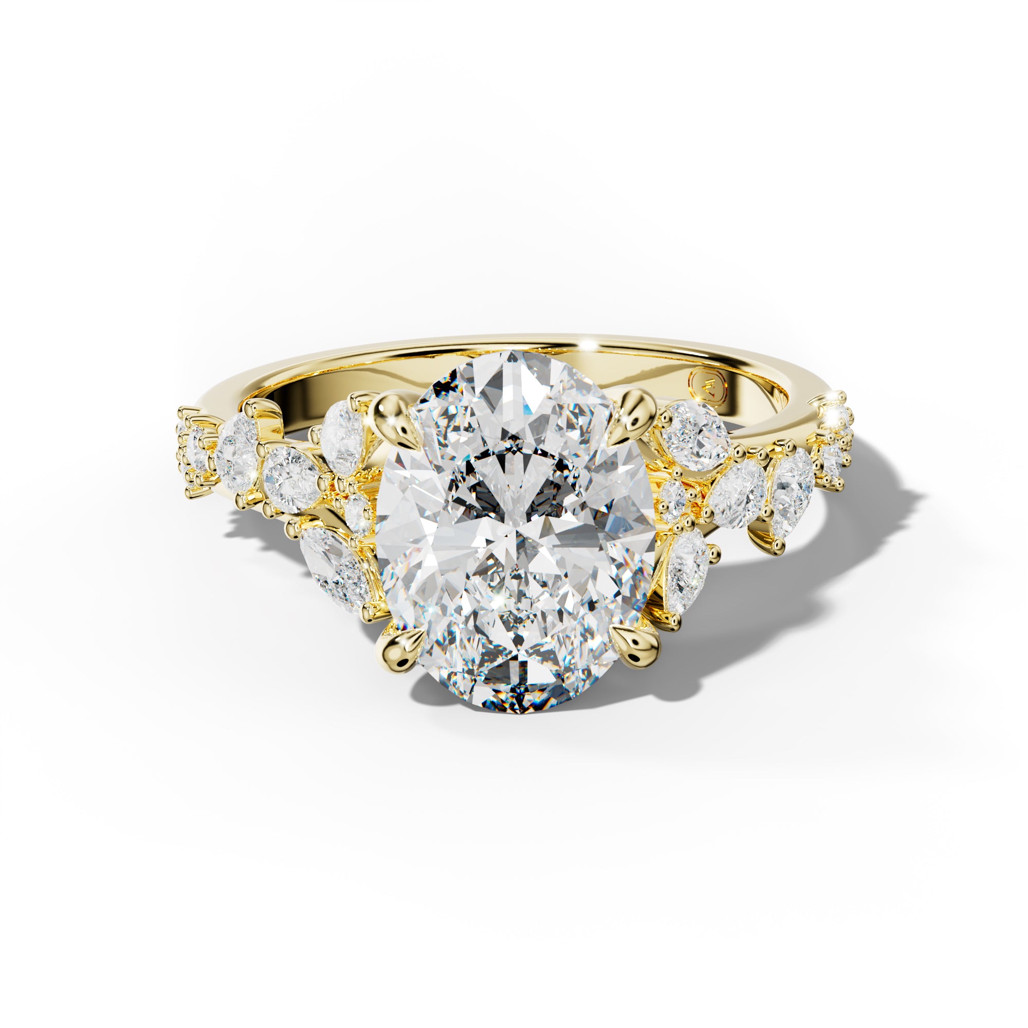 Maggie Oval Diamond Engagement Ring