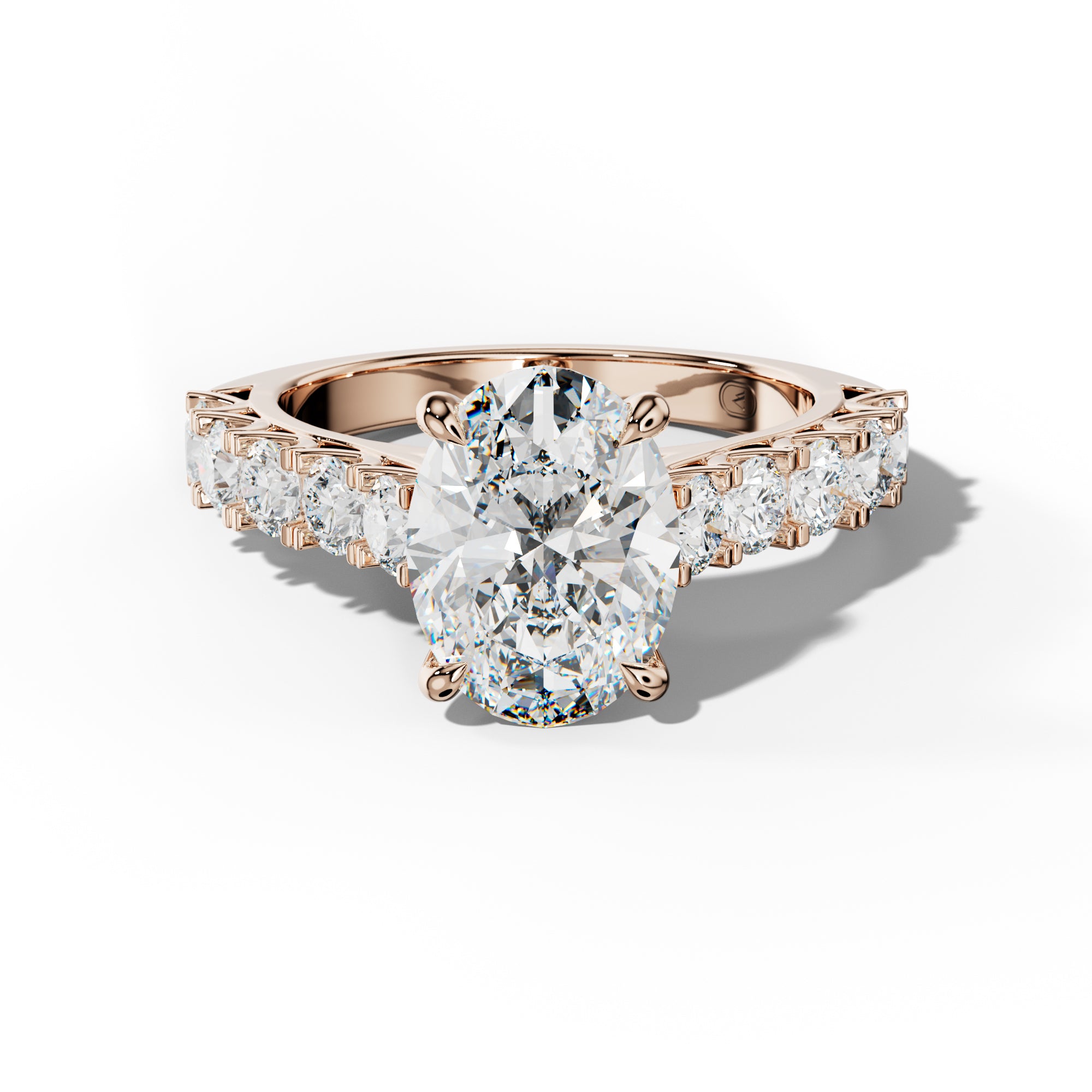 Jenna Oval Diamond Engagement Ring