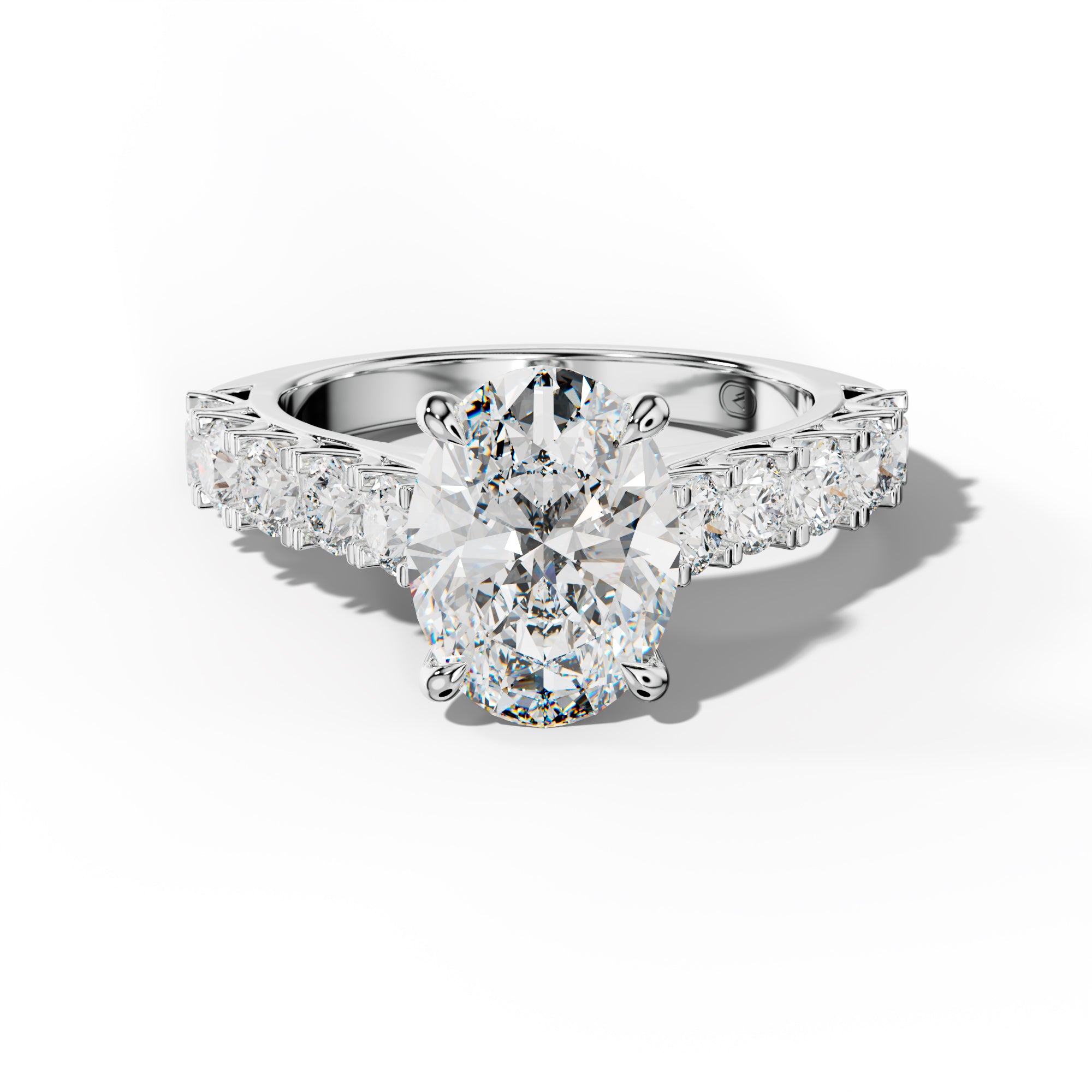 Jenna Oval Diamond Engagement Ring
