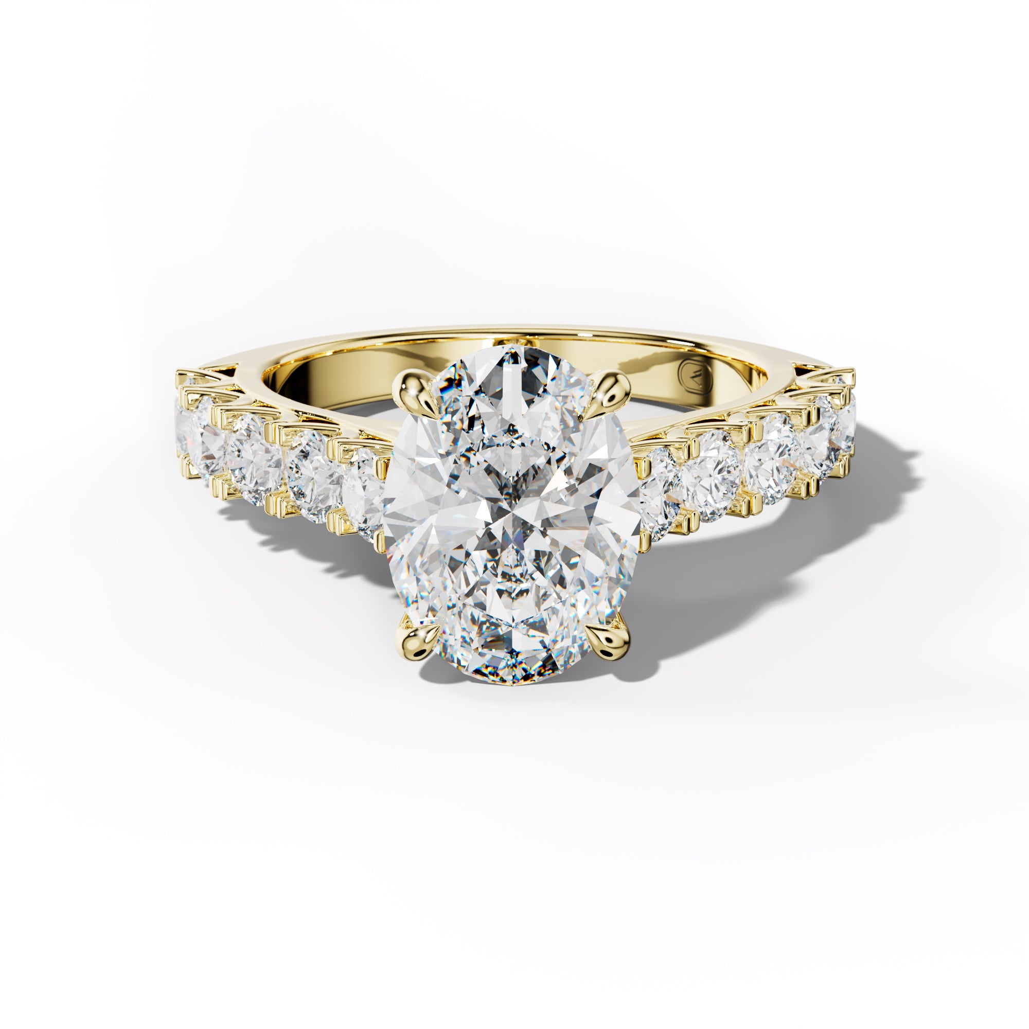 Jenna Oval Diamond Engagement Ring