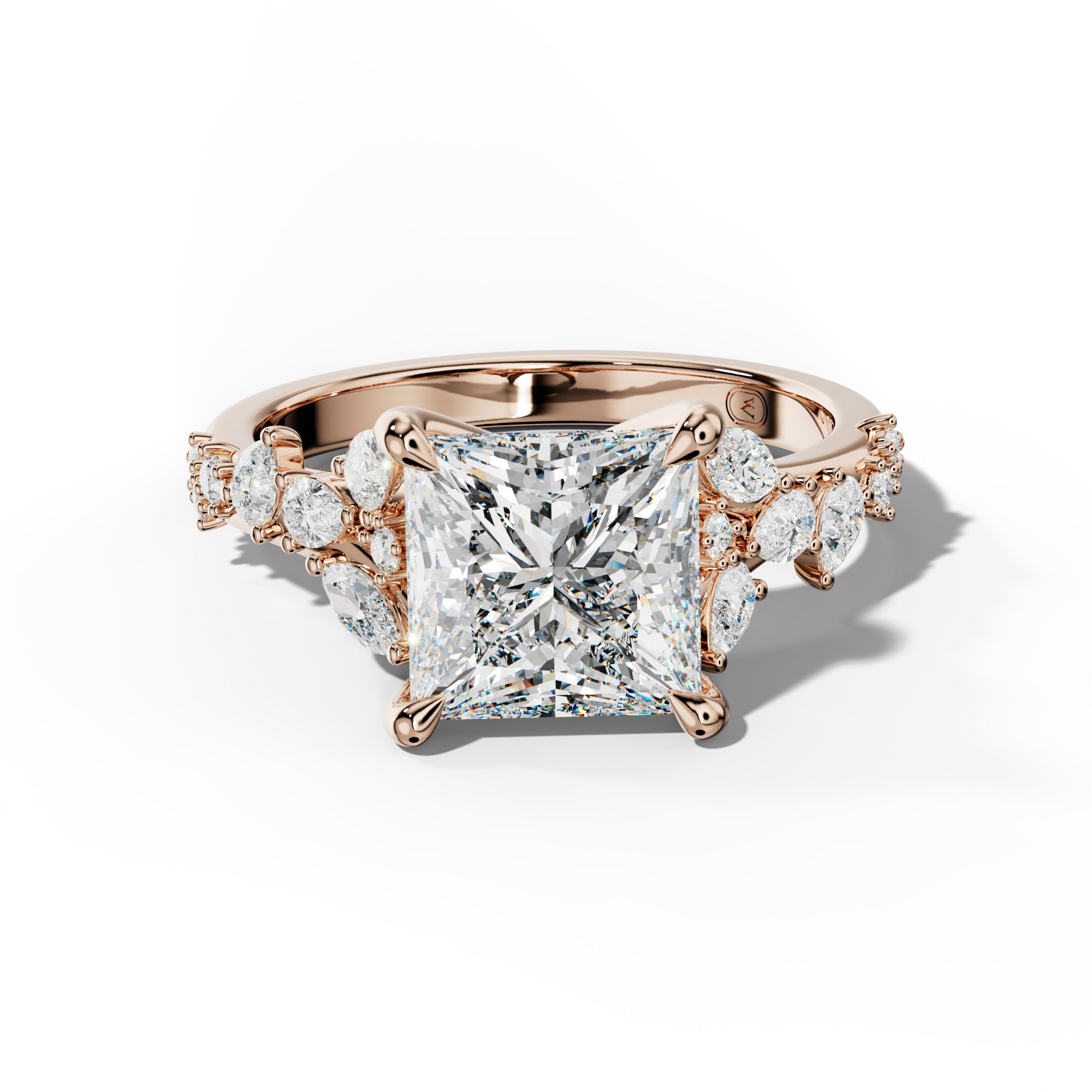 Maggie Princess Cut Engagement Ring