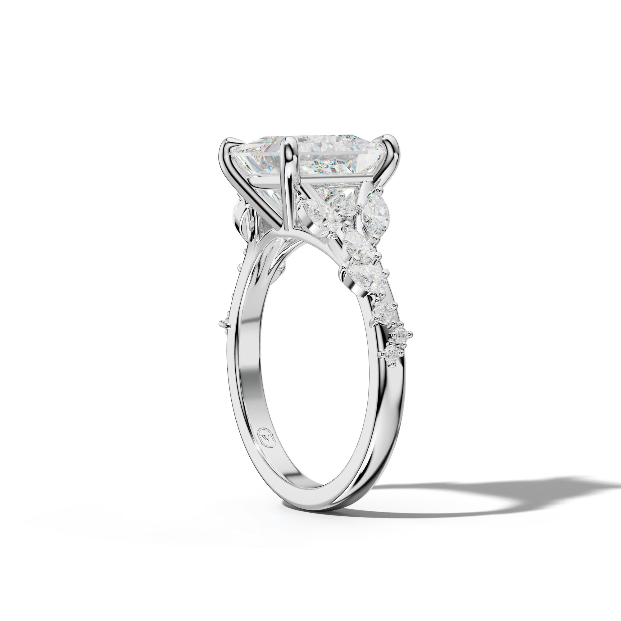 Maggie Princess Cut Engagement Ring