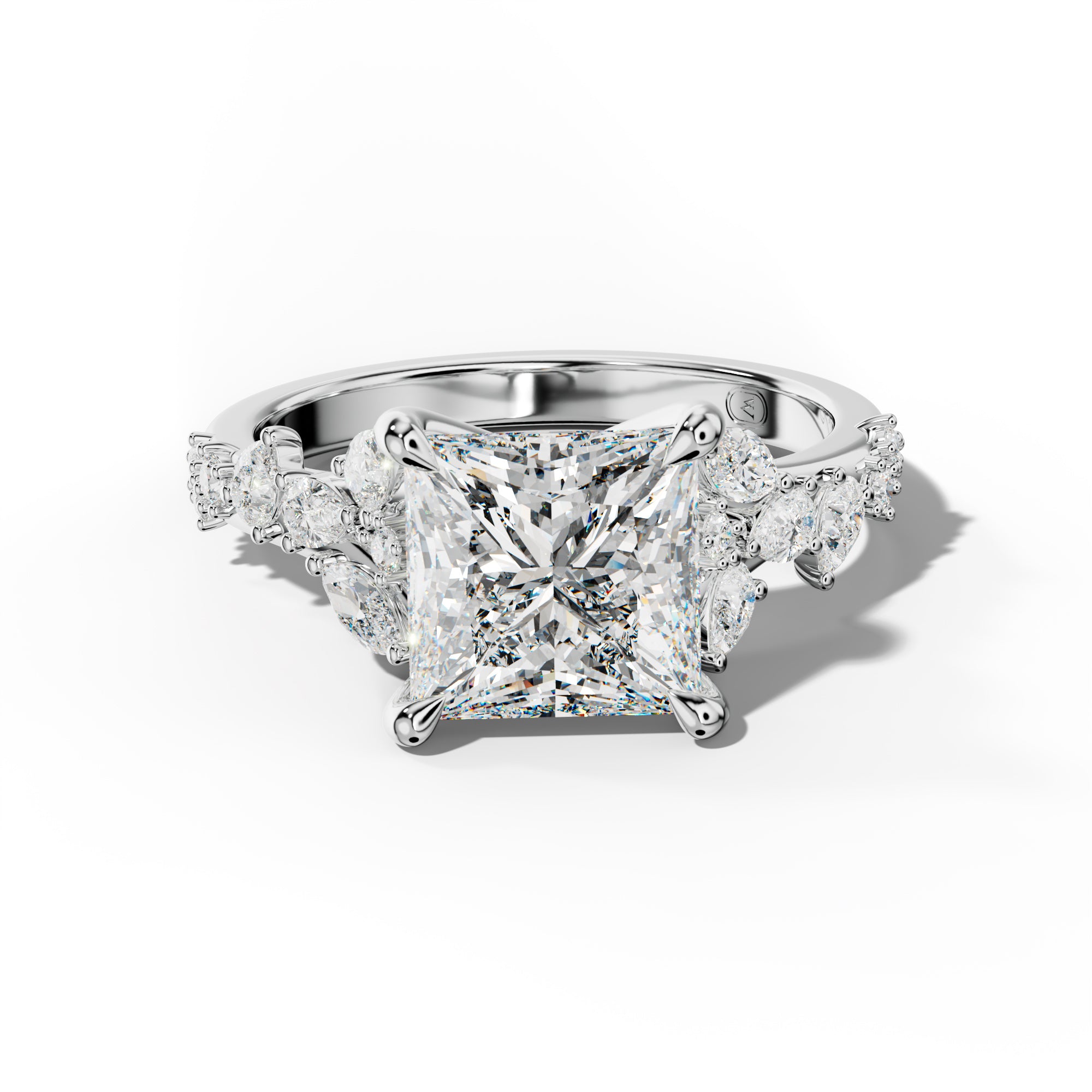 Maggie Princess Cut Engagement Ring