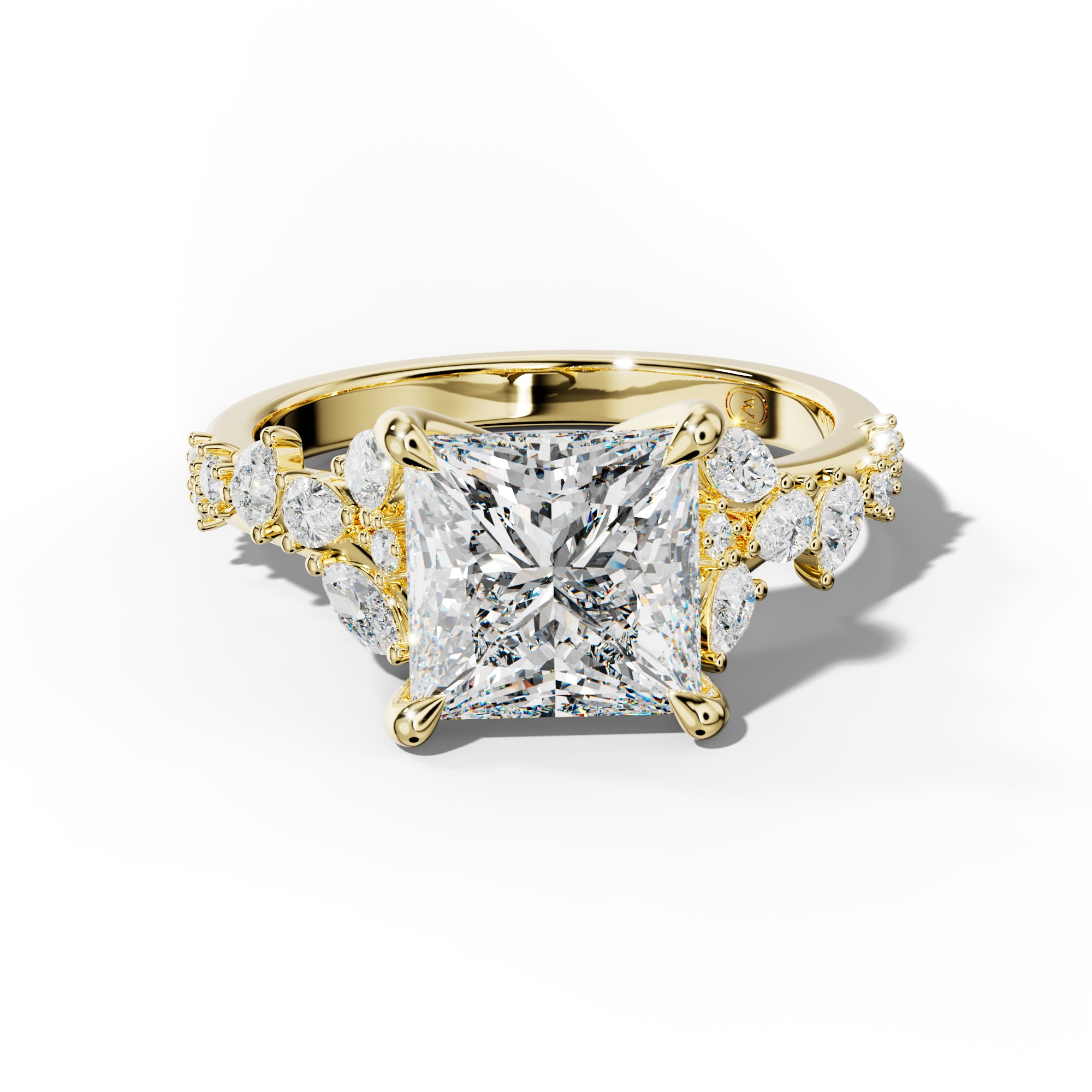 Maggie Princess Cut Engagement Ring